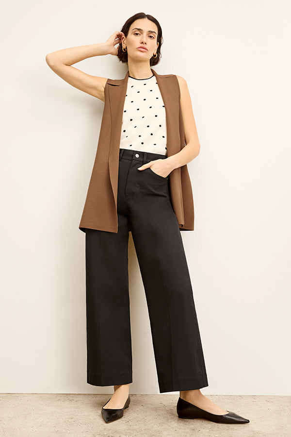 Milo Wide Leg Eco-Friendly Jeans for Women - Sustainable Black Denim Pants - Perfect for Casual Wear, Office Outfits & Street Style Fashion