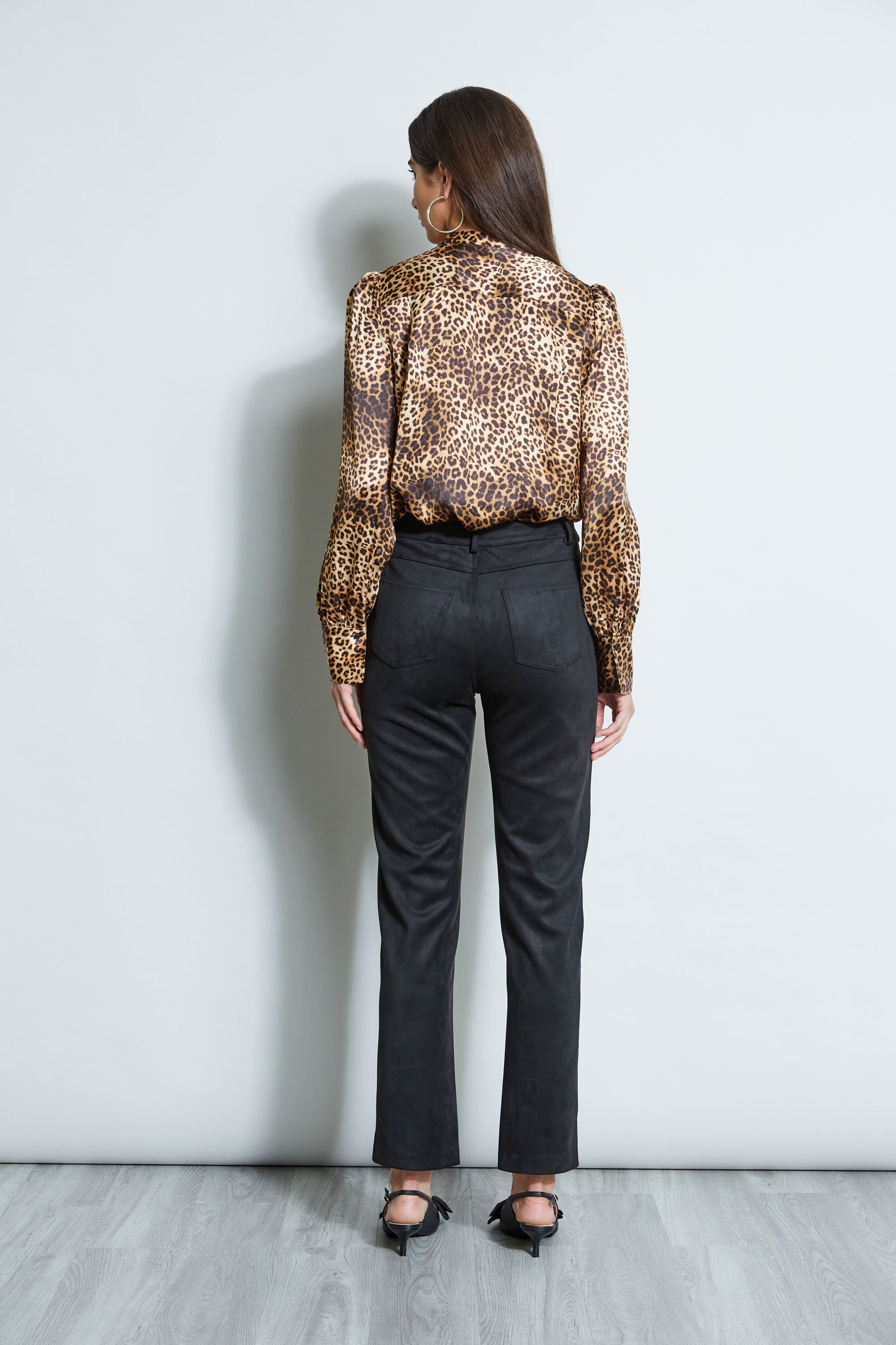 Vegan Suede Pants for Women - Eco-Friendly Faux Leather Trousers - Comfortable & Stylish for Casual Wear, Office, and Night Out