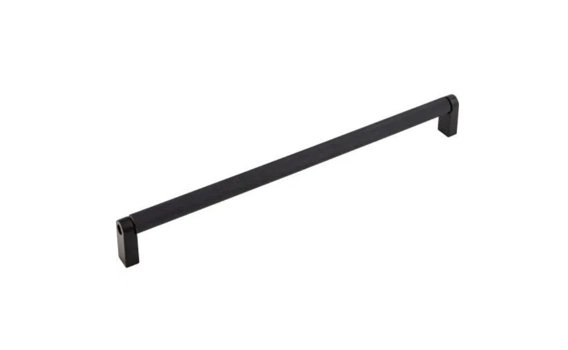 Matte Black Knurled Tessa Cabinet Knobs and Drawer Pulls - Premium Kitchen & Bathroom Hardware for Modern Home Decor