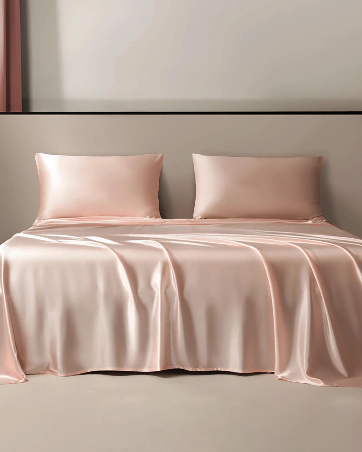 Luxury 19 Momme 3-Piece Silk Flat Sheet Set - Queen Size, 100% Mulberry Silk Bedding for Ultimate Comfort | Perfect for Master Bedroom, Guest Room & Luxury Hotels