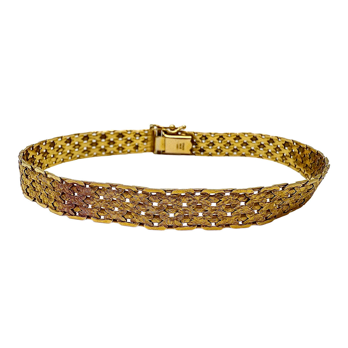 14K Gold Mesh Bracelet for Women - Elegant & Dainty Chain Bracelet - Perfect for Everyday Wear, Gift Giving & Special Occasions
