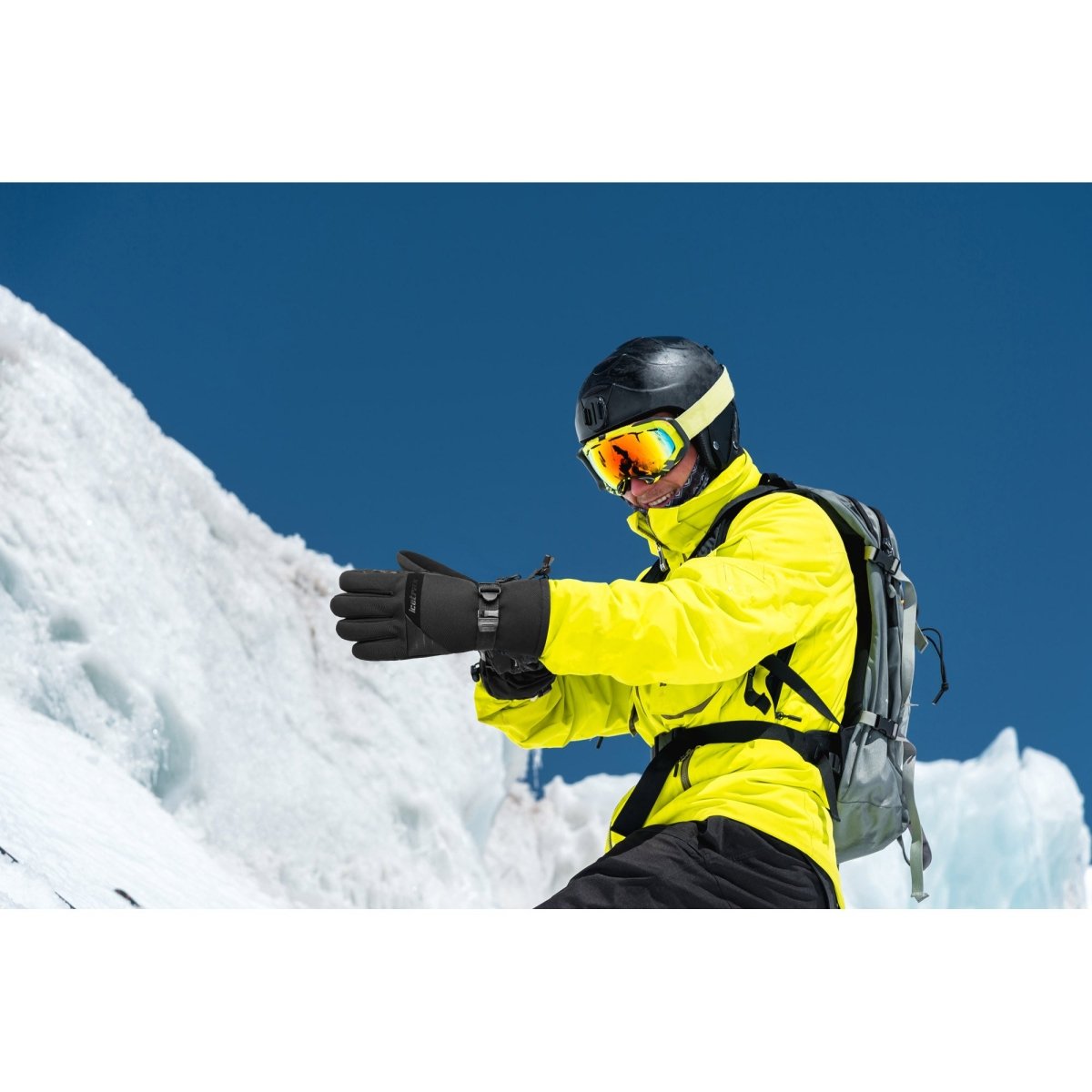 Icetrax Unisex Winter Gloves - Touchscreen Compatible, Windproof & Waterproof for Skiing, Snowboarding & Outdoor Activities