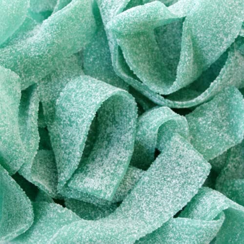 Bayside Sour Candy Belts - Green Apple Flavor (1LB) | Tangy & Sweet Sour Belts for Parties, Movie Nights & Snacking