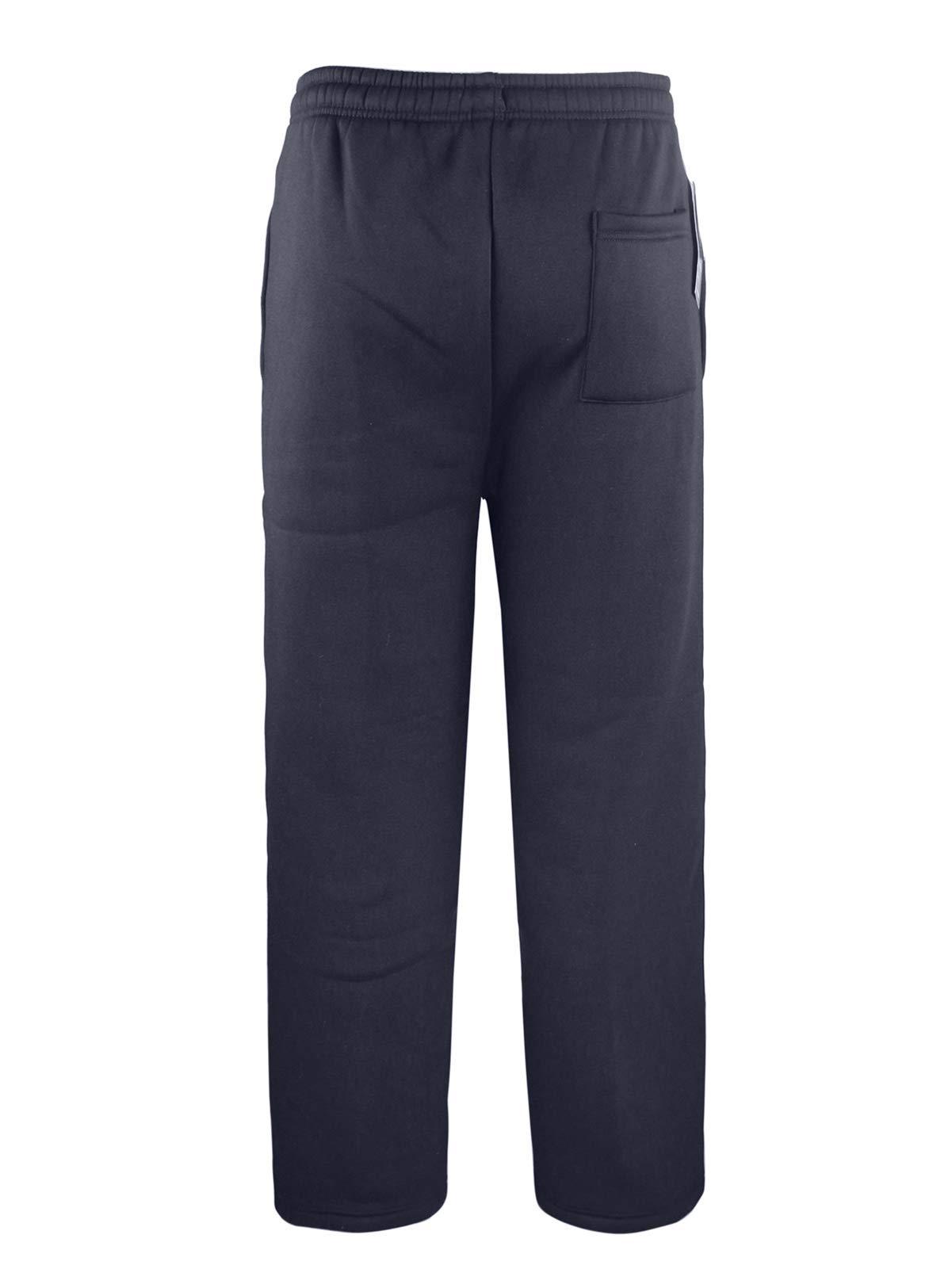 Men's Fleece Sweatpants - Soft Athletic Jogger Pants with Side Pockets for Casual Wear, Gym & Lounge - Comfortable Winter Workout & Relaxation Pants