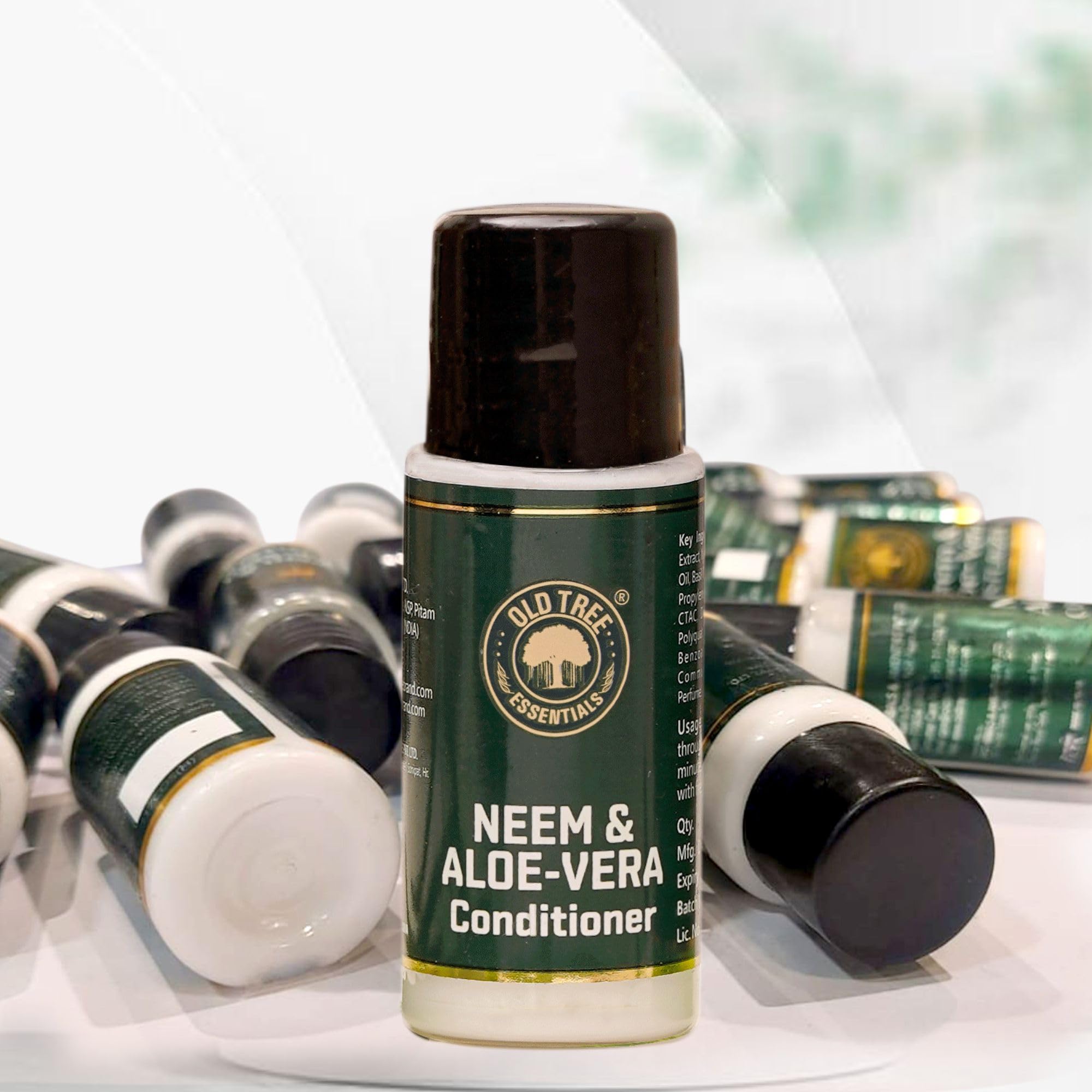 Neem & Aloe Vera Hair Conditioner Kit - Travel Size 20ml (Pack of 100) | Hotel Amenities, Guest House & Hospitality Supplies for Spa, Salon & Wedding Venues