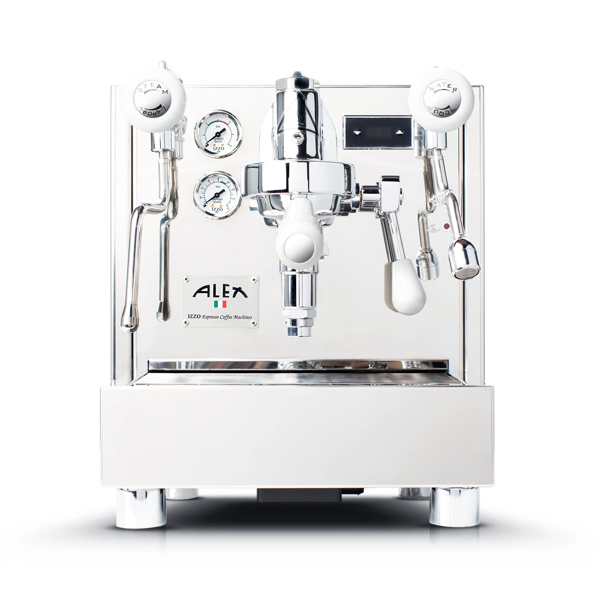 Izzo Alex Duetto IV Plus Espresso Machine - Professional Grade Coffee Maker for Home & Cafe Use | Perfect for Latte, Cappuccino & Espresso Lovers