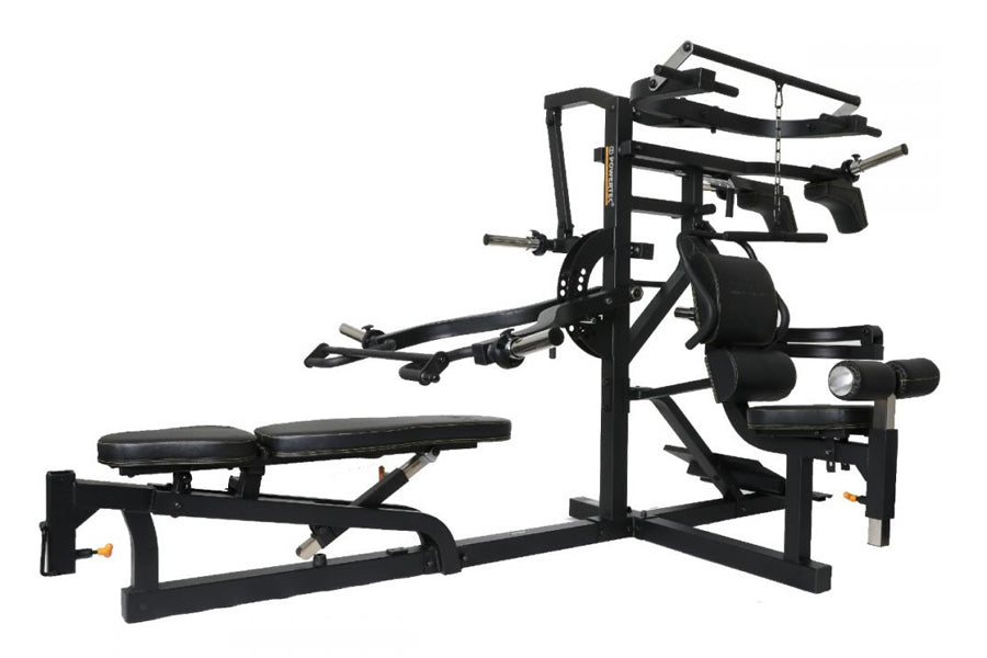 Powertec Workbench Multisystem Home Gym - Heavy Duty Strength Training Equipment for Full Body Workout (Black) | Perfect for Home Gym, Garage Fitness & Strength Training