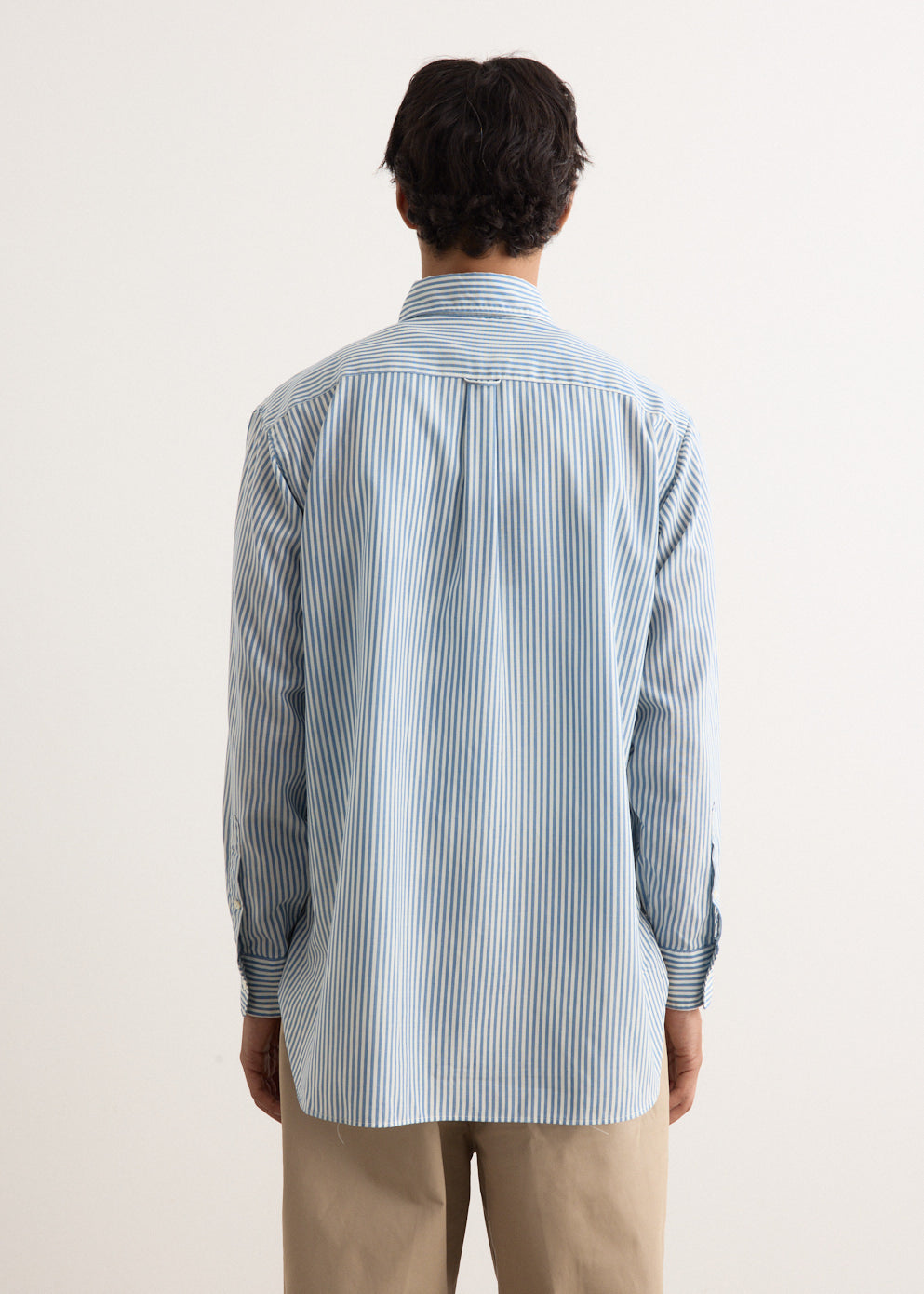 B.D. Classic Fit Wool Stripe Shirt for Men - Premium Comfort & Style - Perfect for Office, Business Casual & Winter Outfits