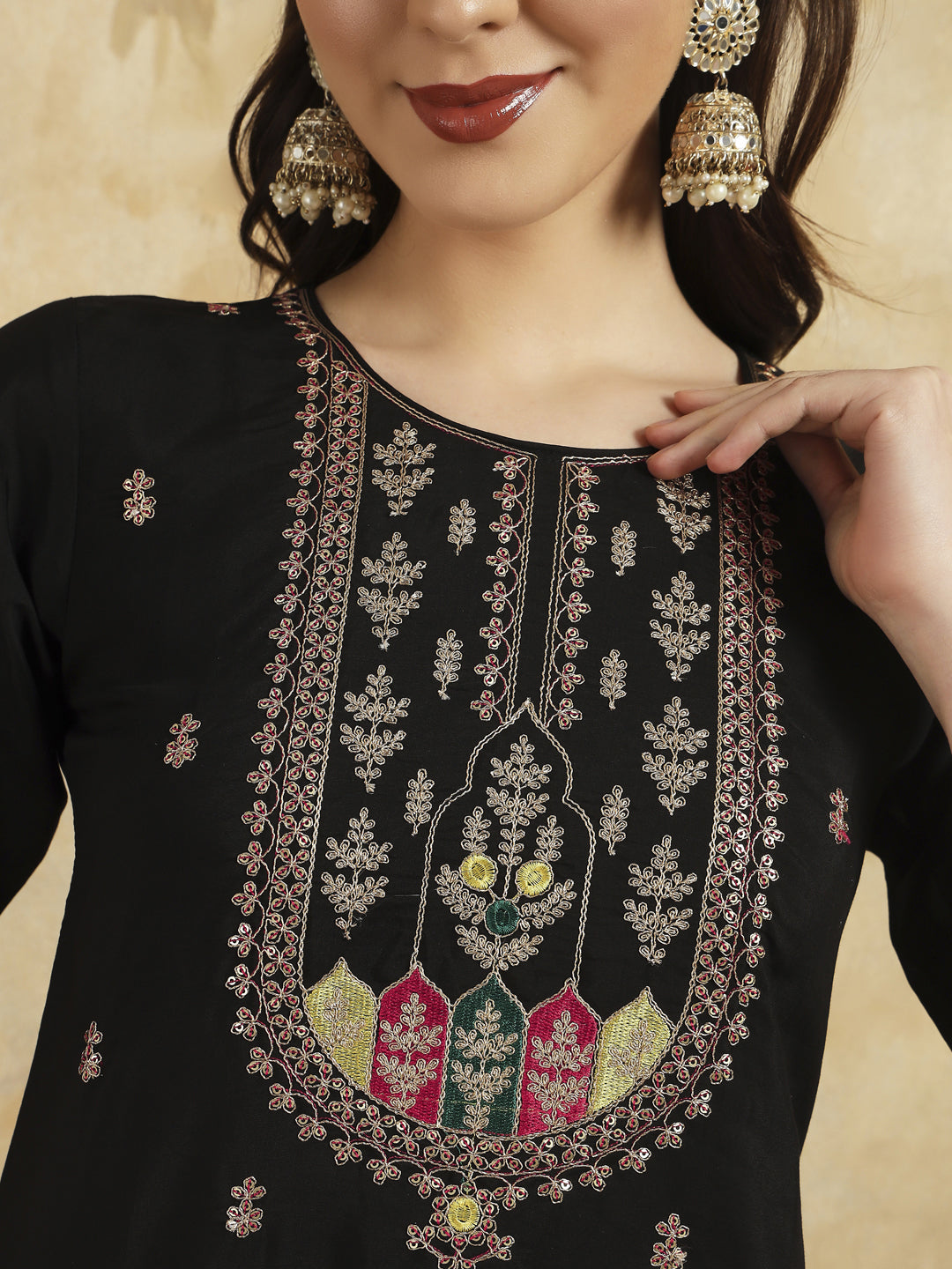 Elegant Black Designer Party Wear Pant Suit with Embroidery Work - Perfect for Weddings, Evening Events & Special Occasions