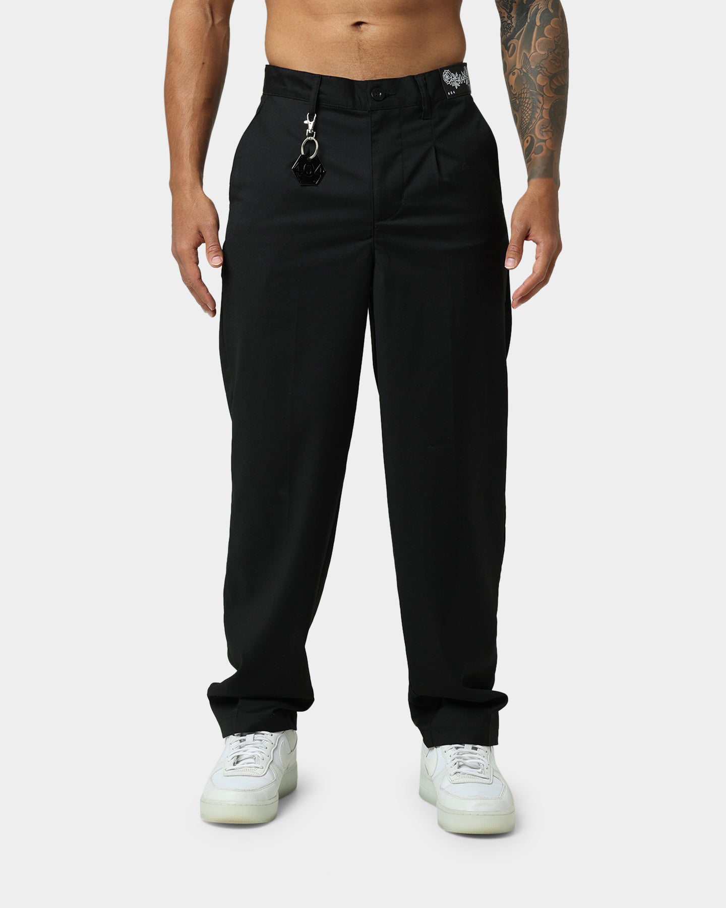 404 Liberty Baggy Trousers for Men - Loose Fit Casual Pants in Black | Streetwear, Hip Hop Style, Everyday Comfort Wear
