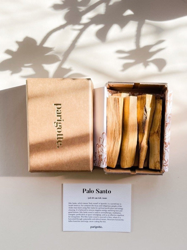 Parigotte Palo Santo Box - 7 Natural Incense Sticks for Meditation, Yoga & Aromatherapy | Spiritual Cleansing & Relaxation