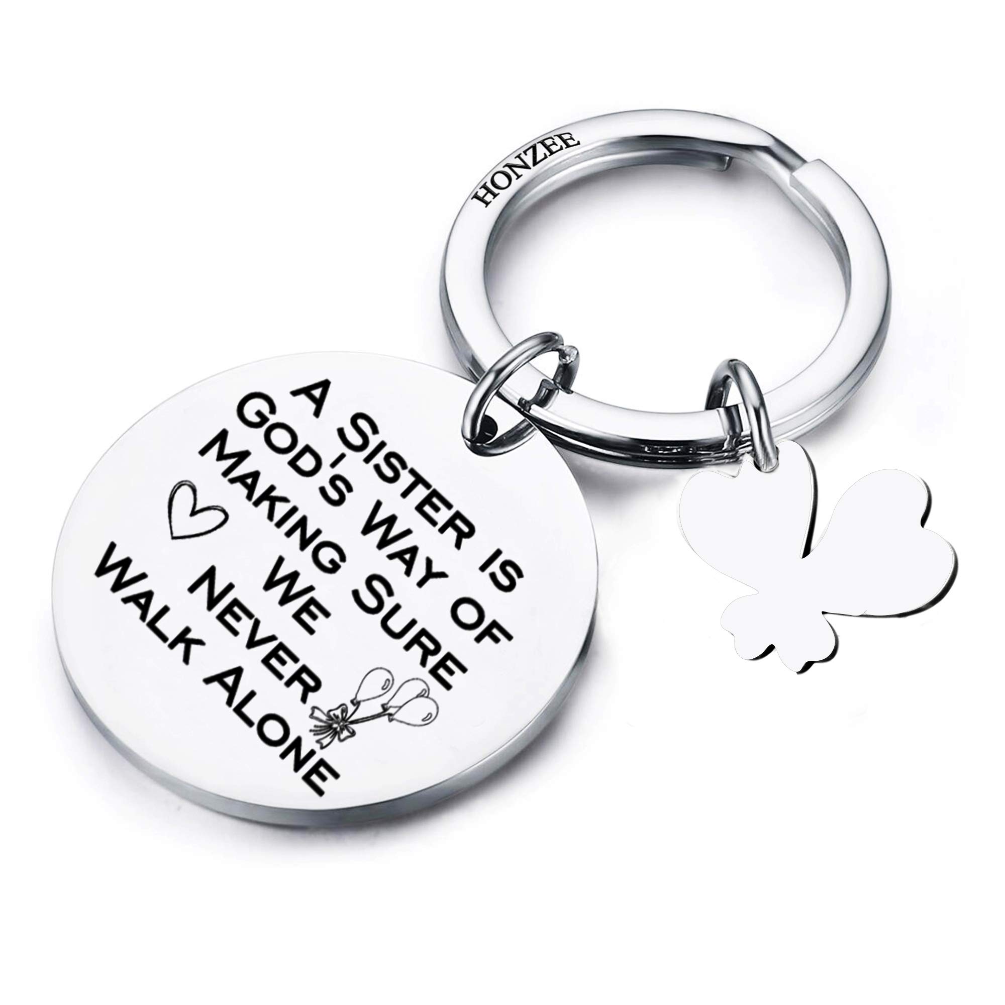 Personalized Sister Birthday Gifts - Heartfelt Keychain & 21st Birthday Card for Sister, Best Friend or Mom | Perfect for Sisters Day, Birthdays, Mother's Day & Special Occasions | Thoughtful Keepsake Gift to Show Your Love