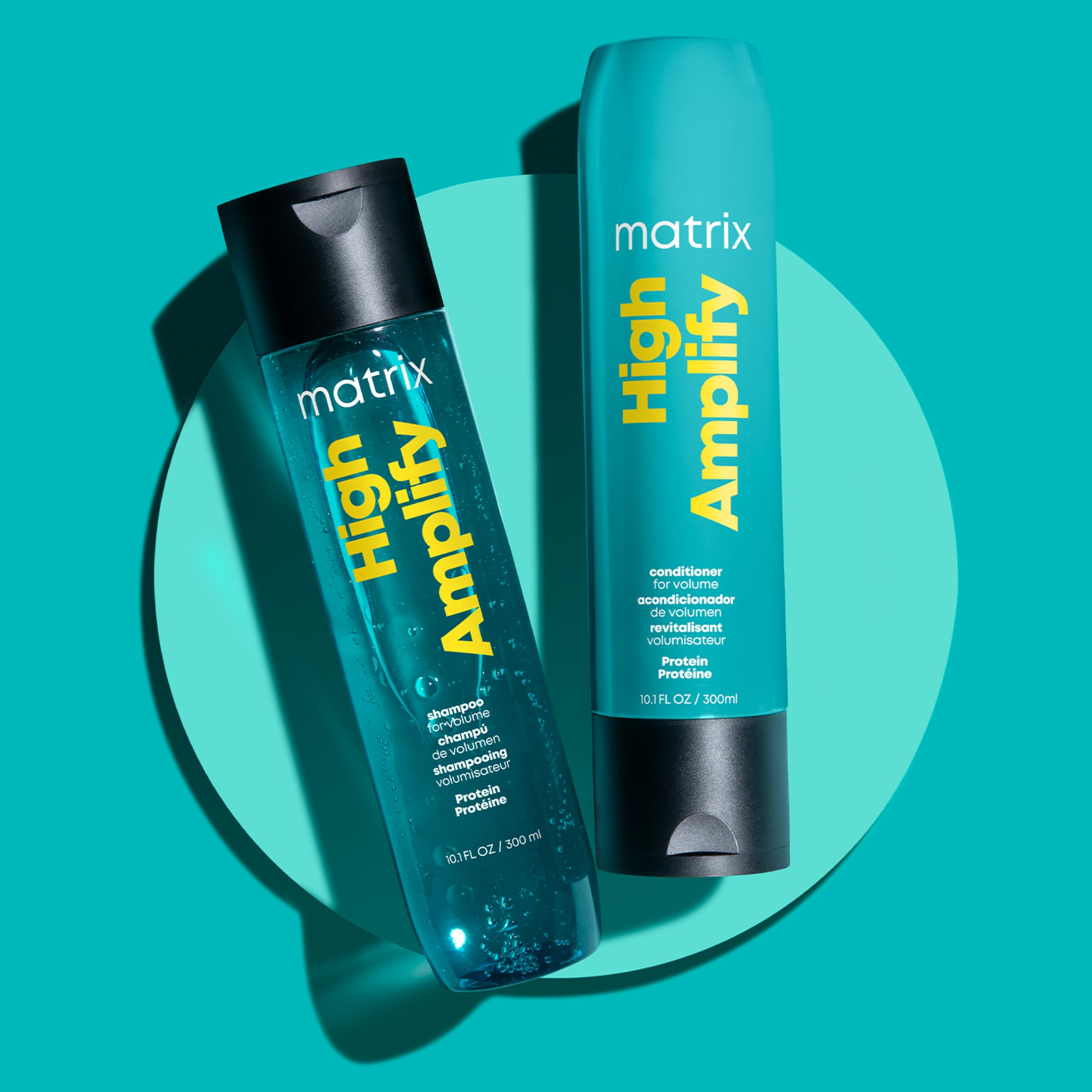 Matrix High Amplify Volume Shampoo and Conditioner Set for Fine Flat Hair - Volumizing Duo for Thicker Fuller Hair | Salon Quality Hair Care for Daily Use & Special Occasions