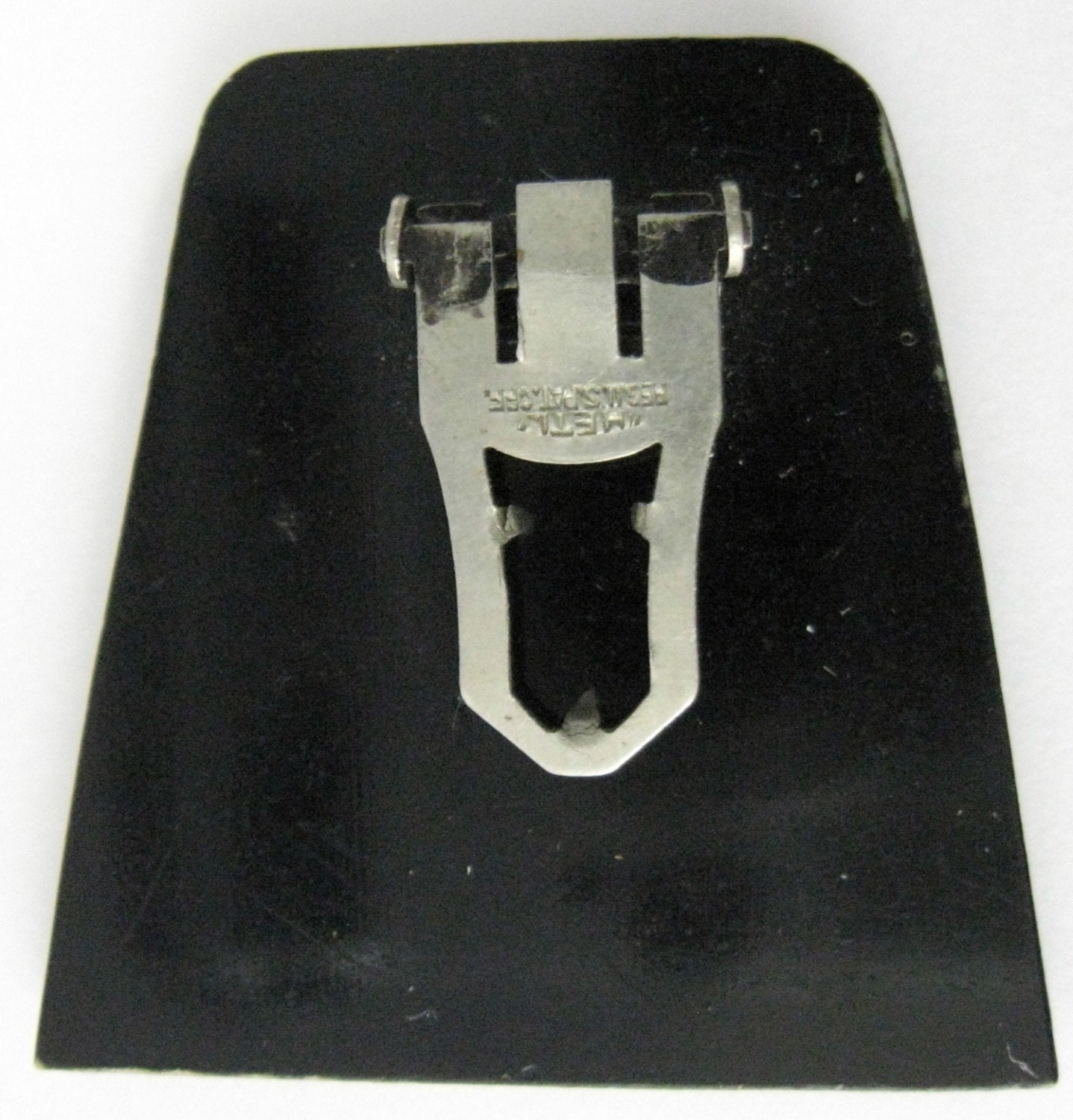 Vintage Art Deco Dress Clip - METL Rhinestone Pylon in Black & Silver (1930s) | Perfect for Vintage Fashion, Costume Parties & Antique Jewelry Collections