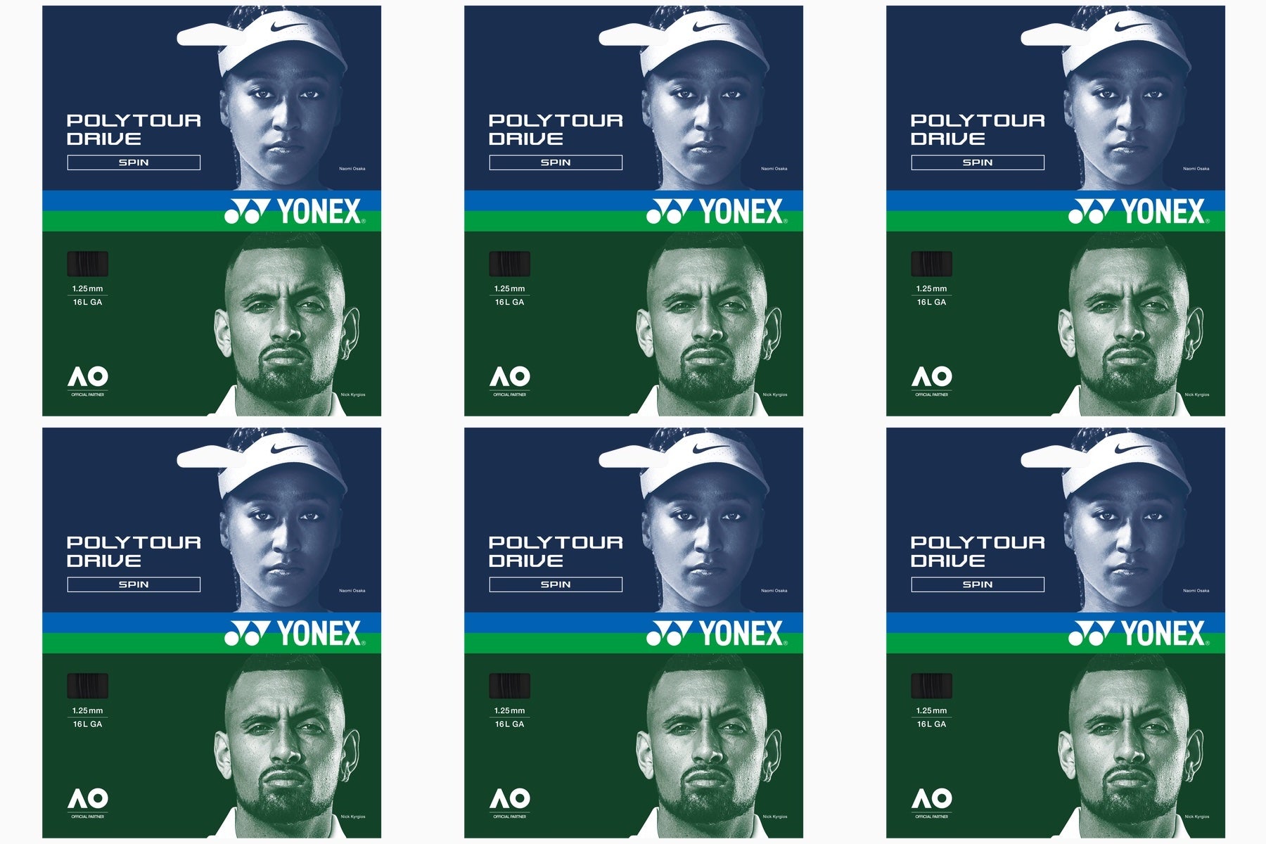 Yonex Poly Tour Drive Black Tennis String | High-Performance Polyester String for Tennis Rackets | Perfect for Competitive Play & Tournament Matches