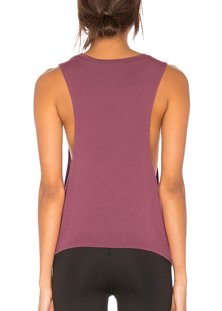 Bestisun Women's Sexy Workout Tank Tops - Yoga Clothes, Tie Knot Athletic Gym Shirts, Breathable Crop Tops for Yoga, Running & Gym - Perfect for Fitness, Lounge & Summer Outfits