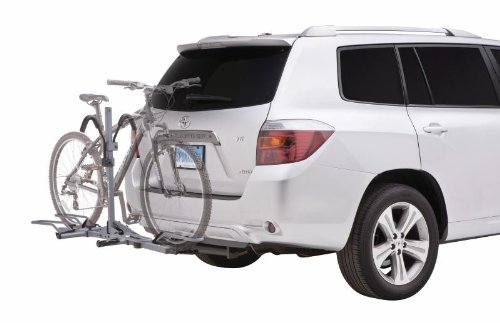 SportRack SR2901LR 2-Bike Hitch Mount Rack with Locking System & Tilt Platform - Secure Grey Bicycle Carrier for SUVs, Trucks & Vans - Perfect for Road Trips, Camping & Outdoor Adventures