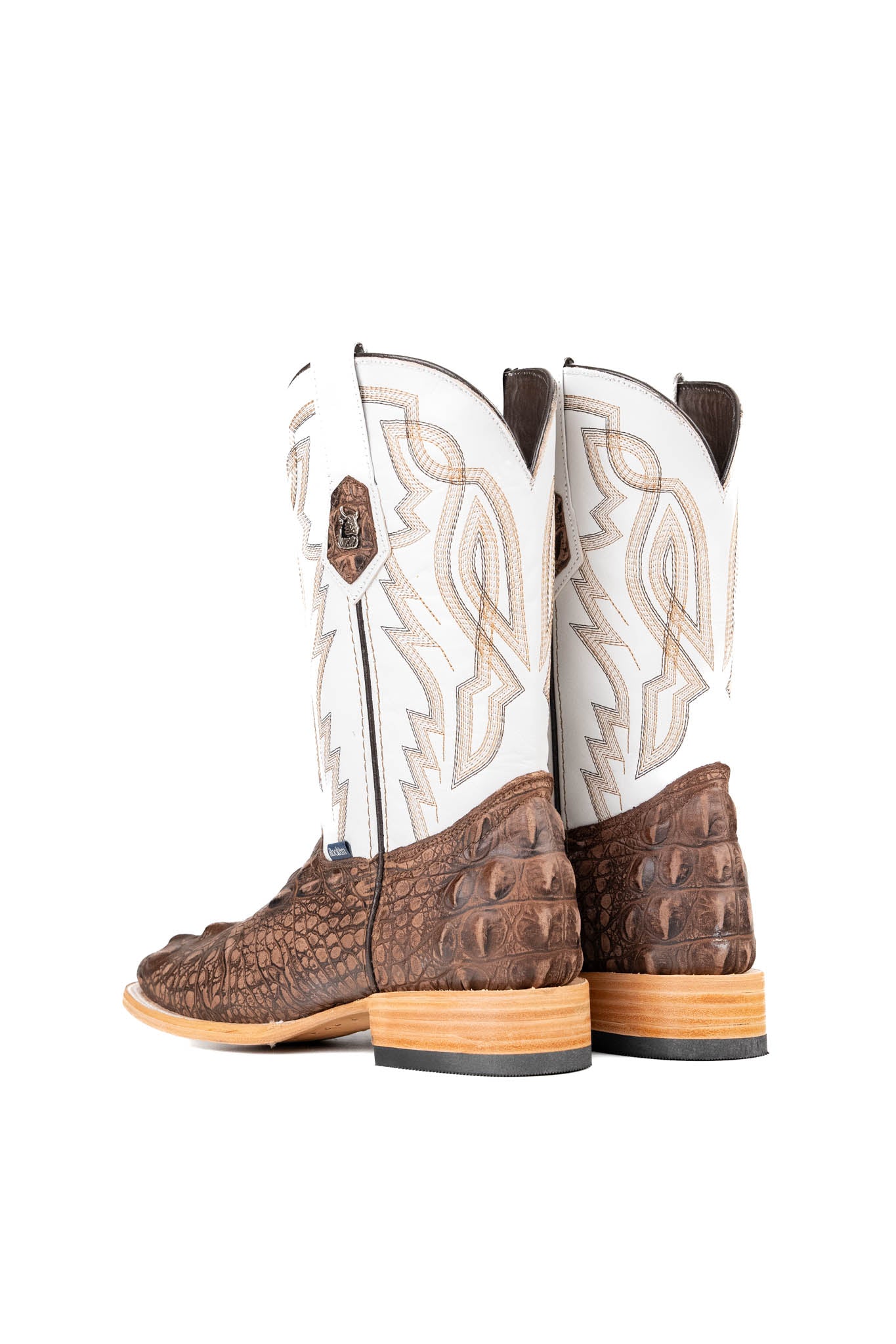 Renegade Giant Alligator Square Toe Cowboy Boots for Men - Western Style Leather Riding Boots with Exotic Skin Texture | Perfect for Rodeo, Country Dancing & Outdoor Adventures
