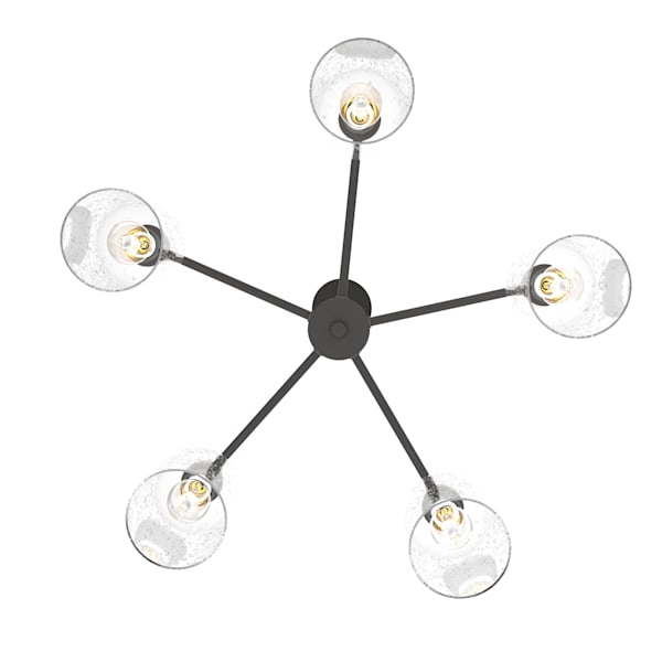 Hunter Lochemeade 5-Light Chandelier in Noble Bronze - Elegant Dining Room Lighting Fixture for Modern Farmhouse & Traditional Home Decor