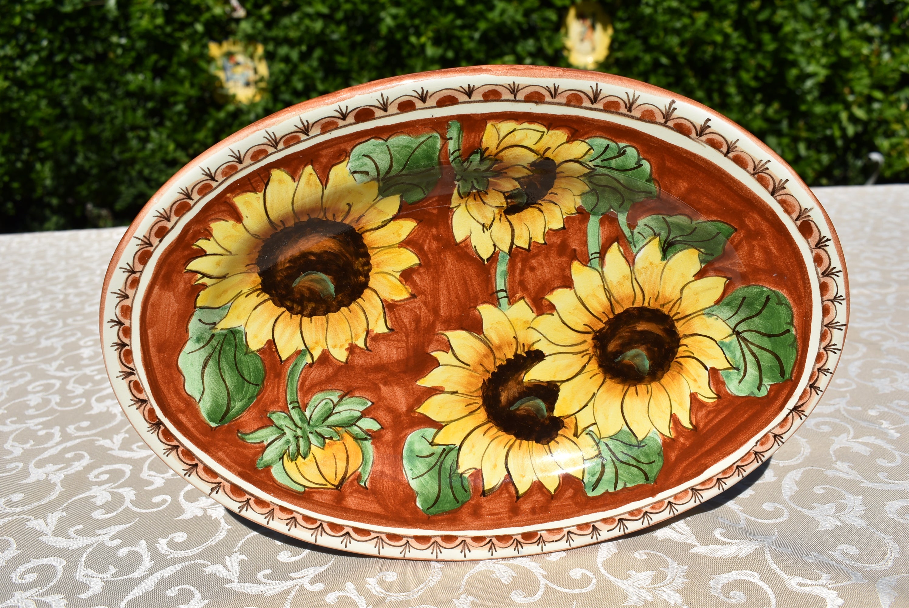 Ceramic Serving Tray - Elegant Handcrafted Dish for Appetizers, Desserts & Cheese - Perfect for Dinner Parties, Brunch & Home Decor