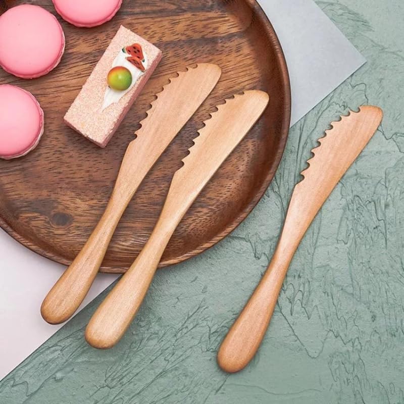 Valcatch Wooden Cake Cutter - Wedding Cake Knife for Perfect Slicing | Ideal for Wedding, Birthday, Anniversary Parties & Cake Decorating Events