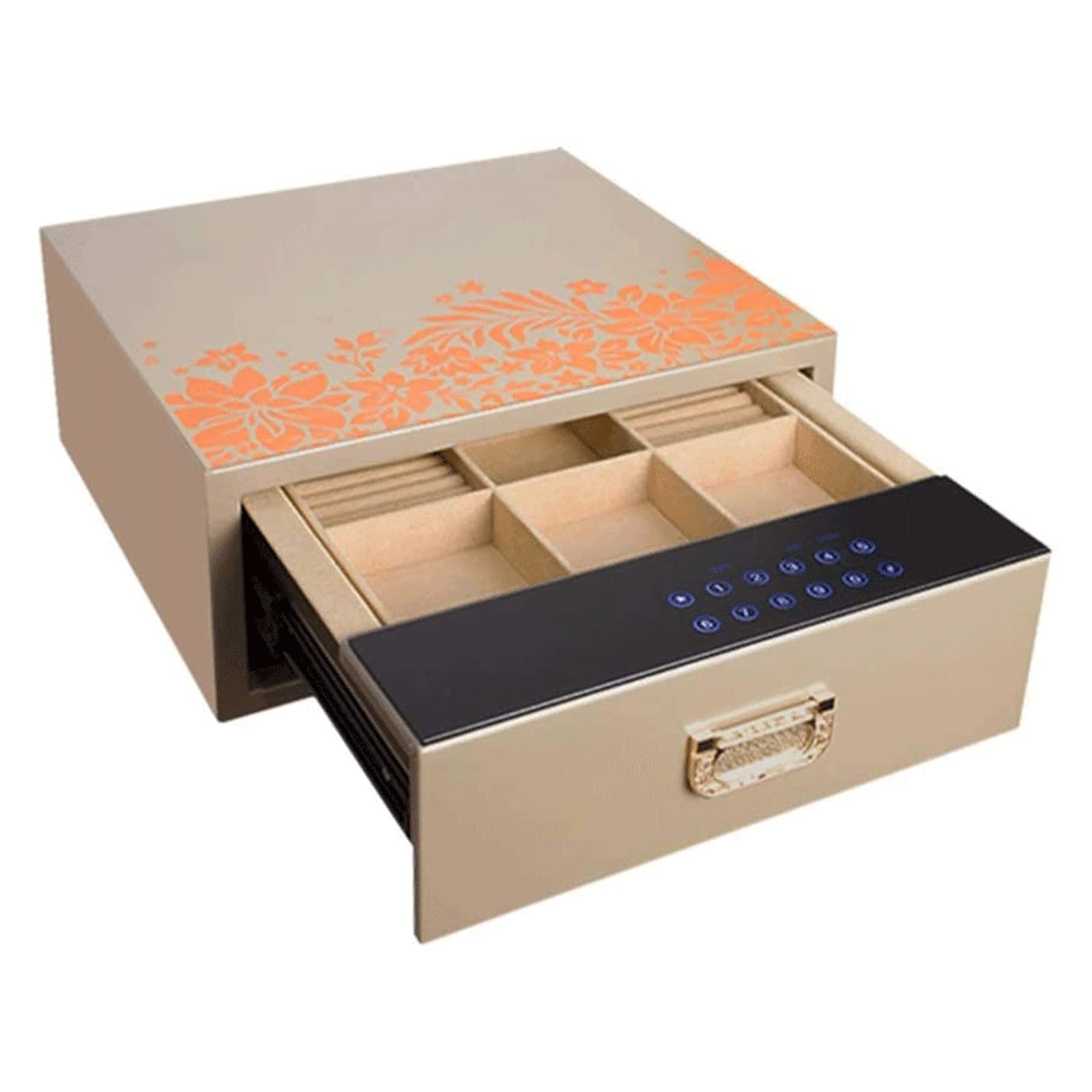 Biometric Fingerprint Drawer Safe for Pistols - High Security Portable Gun Safe with Alloy Steel Plates | Home & Vehicle Use for Jewelry, Cash & Documents Protection