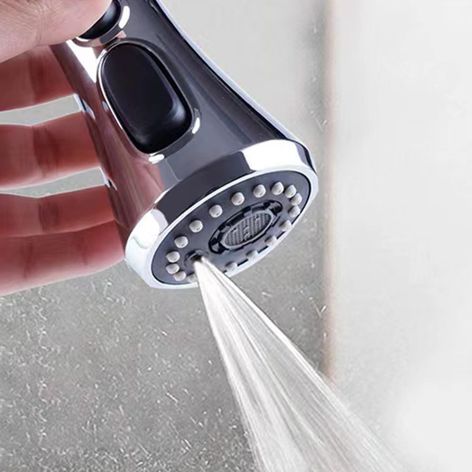 Premium Pull Down Kitchen Faucet Spray Head Replacement - 3-Function Sink Nozzle with 9 Adapters, Fits Moen, Delta, American Standard (Oil Rubbed Bronze) - Perfect for Dishwashing, Food Prep & Sink Cleaning