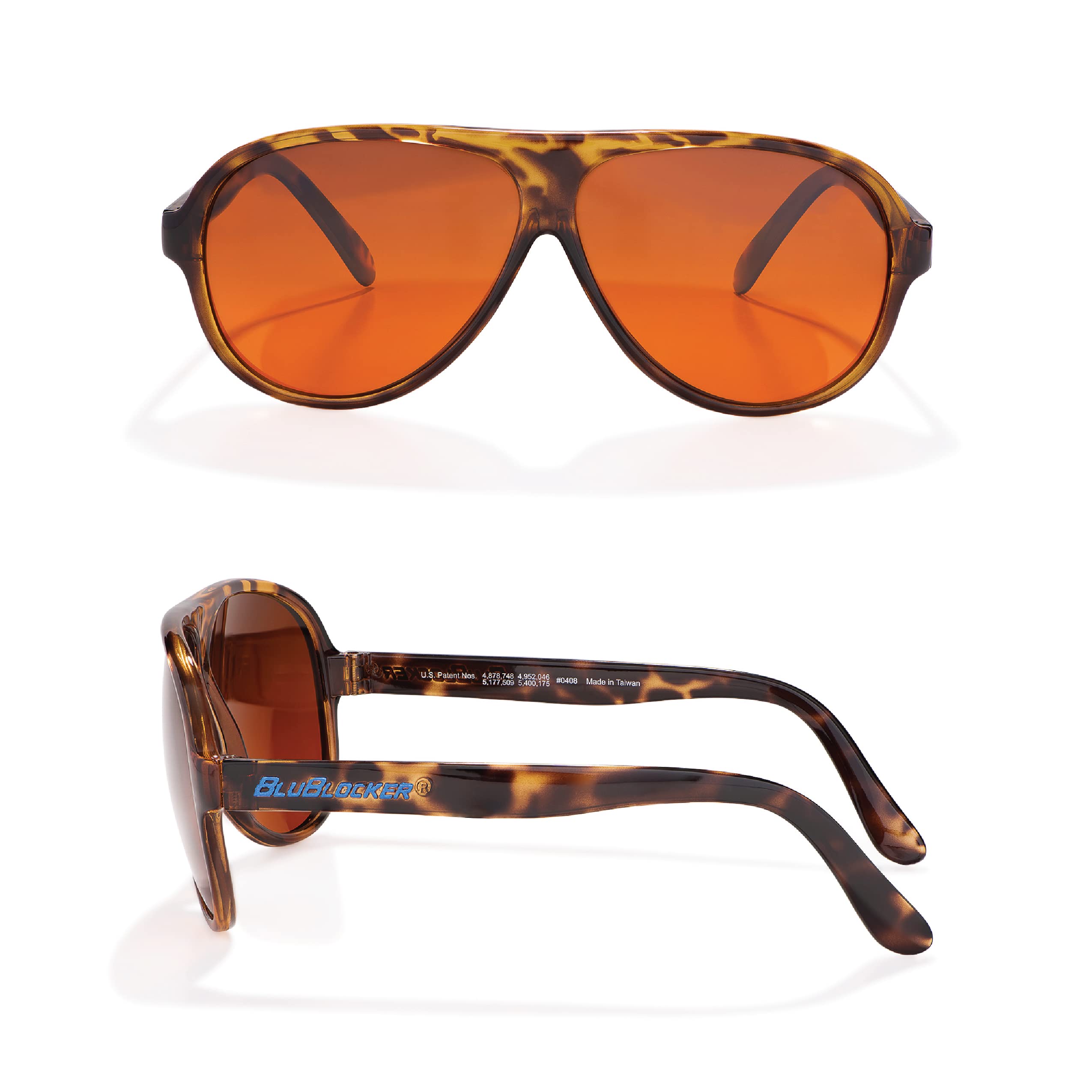 BluBlocker Original Aviator Sunglasses - Polarized & Scratch-Resistant Lenses - 100% UVA/UVB & Blue Light Protection - Unisex Retro Style (Model 0408K) - Perfect for Driving, Outdoor Sports & Everyday Fashion