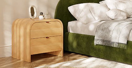 Modern Nightstand with USB Ports & Charging Station - Bedside Table with Drawer for Bedroom, Living Room, and Dorm - Perfect for Phones, Books, and Bedroom Essentials