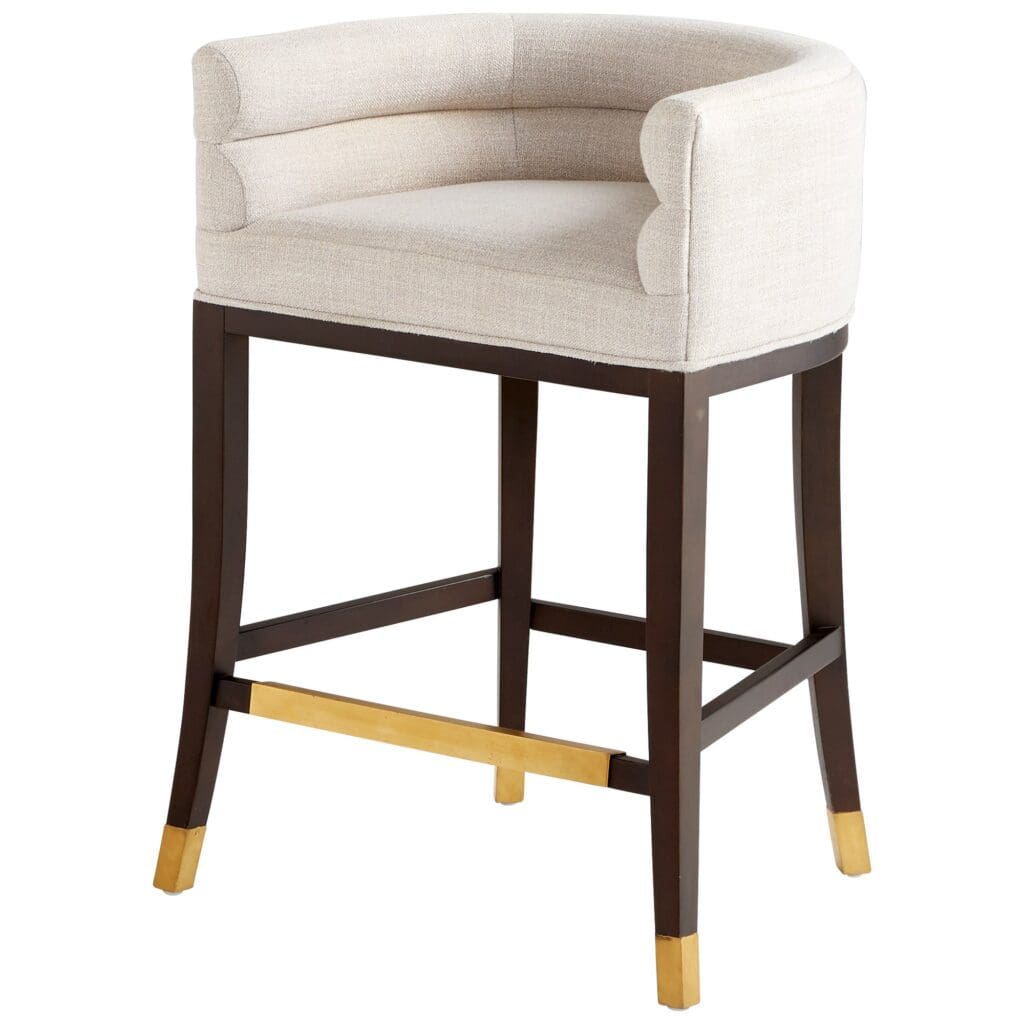 Cyan Design 10791 Chaparral Counter Stool in Zorro Fog - Medium Height Bar Stool for Kitchen Island, Breakfast Nook & Home Decor