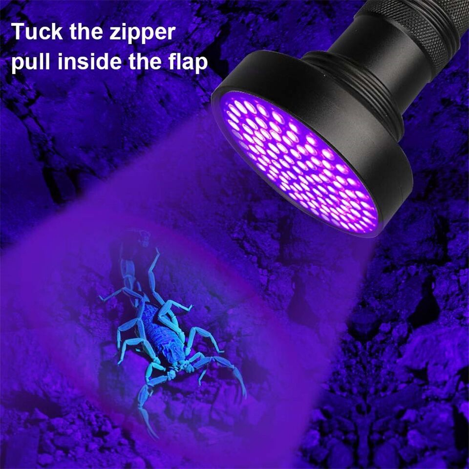 Super Bright UV Flashlight 395nm Black Light - Perfect for Detecting Counterfeit Money, Pet Stains, and Scorpion Hunting