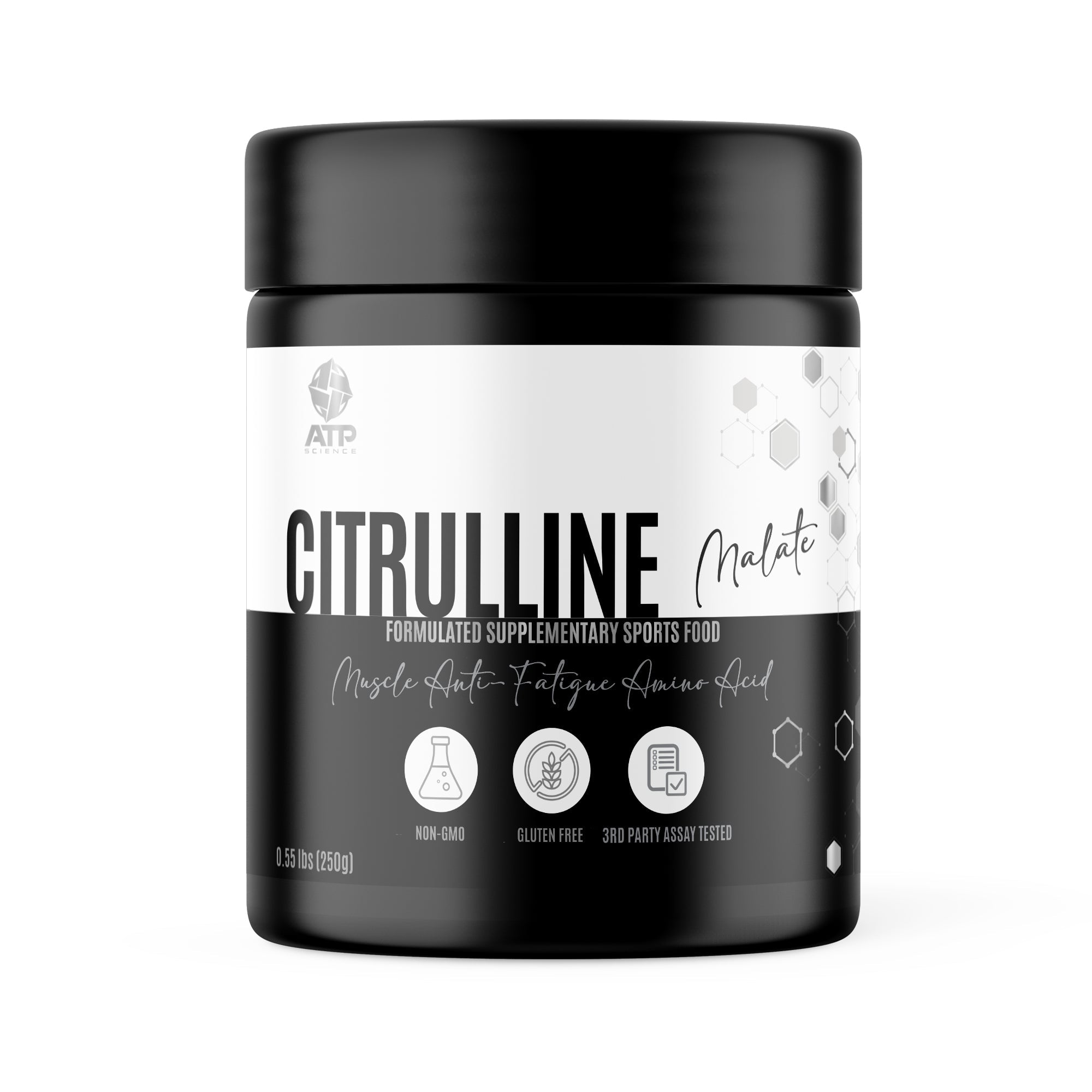 ATP Science L-Citrulline Malate Powder - Premium Nitric Oxide Booster for Muscle Growth, Workout Performance & Energy - Ideal for Pre-Workout, Bodybuilding & Athletic Recovery