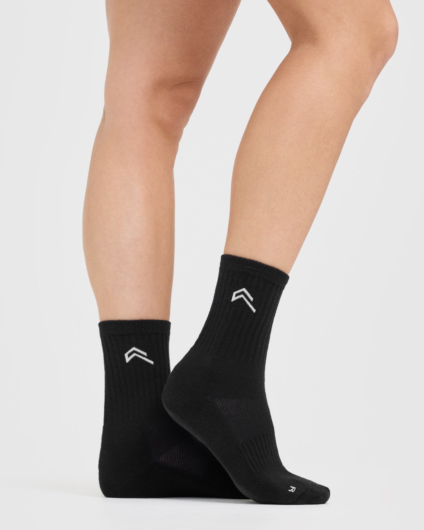 3 Pack Black Crew Socks for Men & Women - Comfortable Everyday Casual Socks for Work, Gym, and Daily Wear