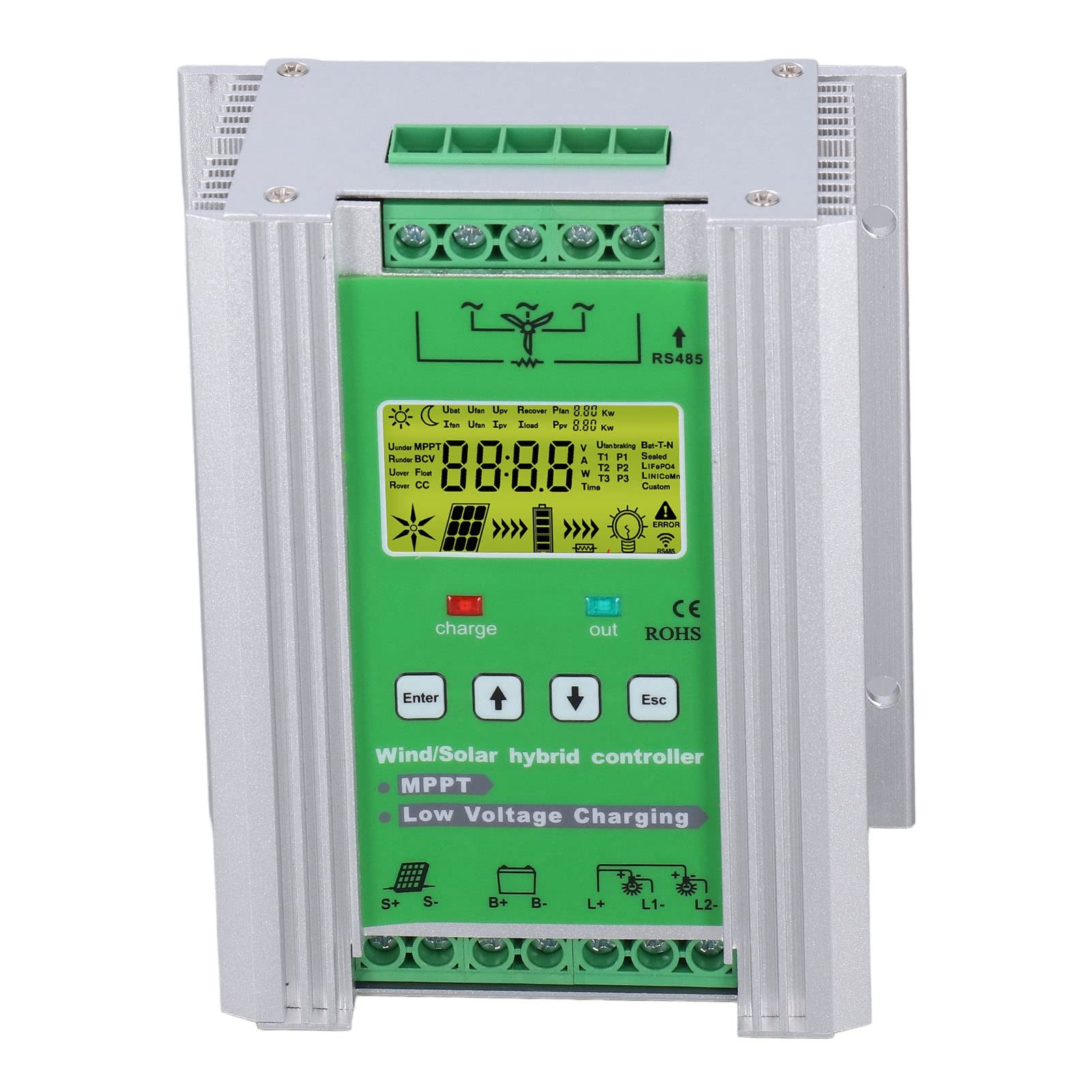 Efficient MPPT Solar Charge Controller for Wind Power Systems