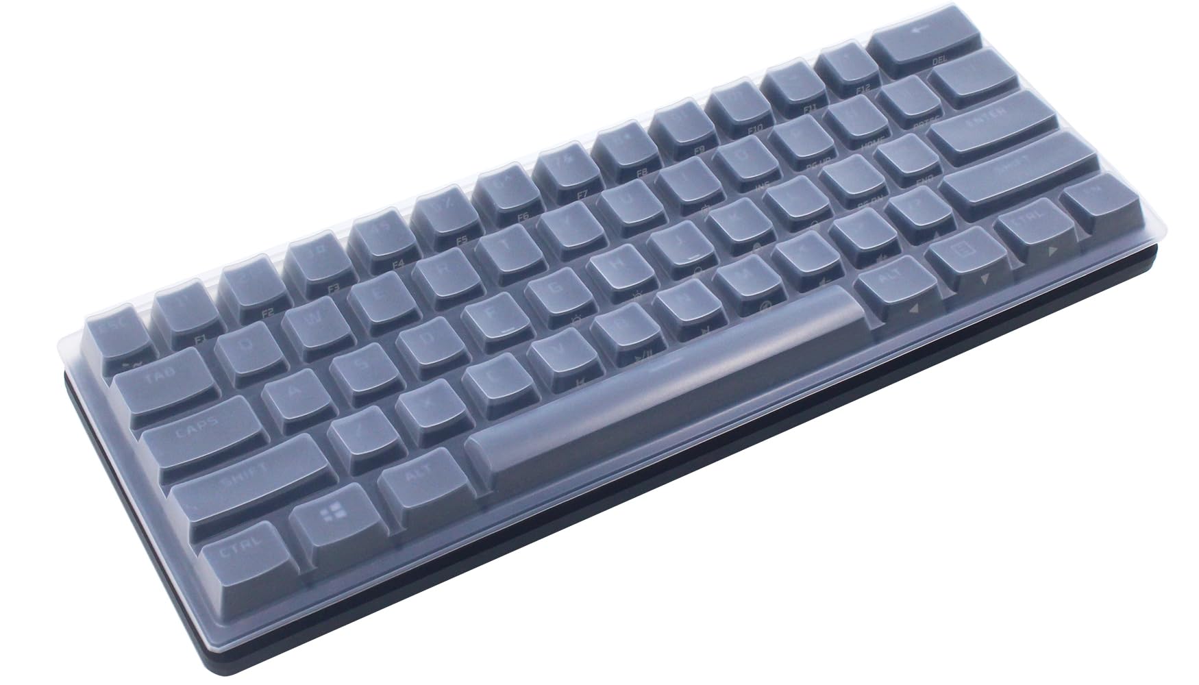 Clear Silicone Keyboard Cover for Corsair K65 RGB Mini 60% Mechanical Gaming Keyboard - Dustproof & Waterproof Protection for PC, Office, and Gaming Setup