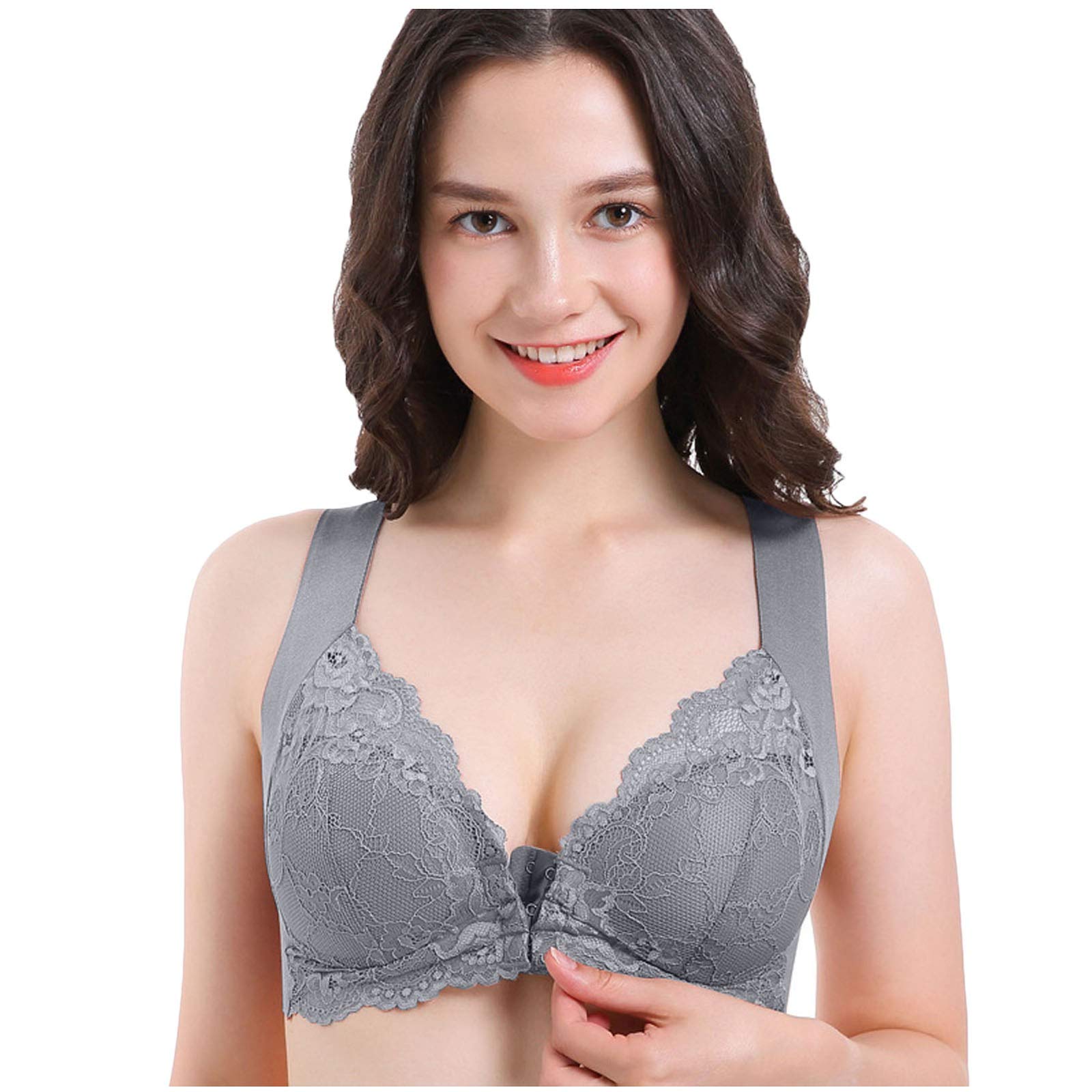 Women's Comfortable Support Seamless Lace Push Up Bra - Invisible Underwear for Everyday Wear, Workout & Special Occasions