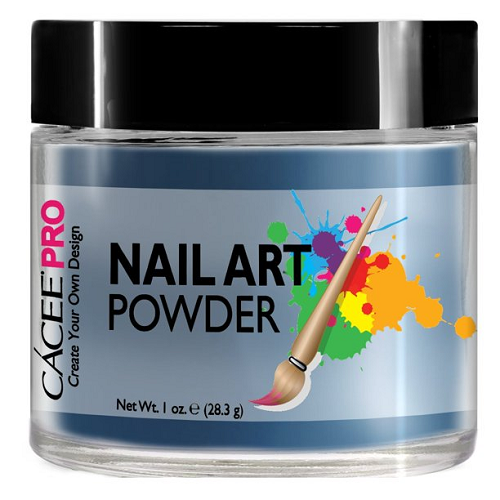 Cacee Nail Art Powder #02 Gray Blue - Professional Nail Dip Powder for Salon & Home Manicure - Perfect for DIY Nails, Acrylic Nails & Nail Extensions