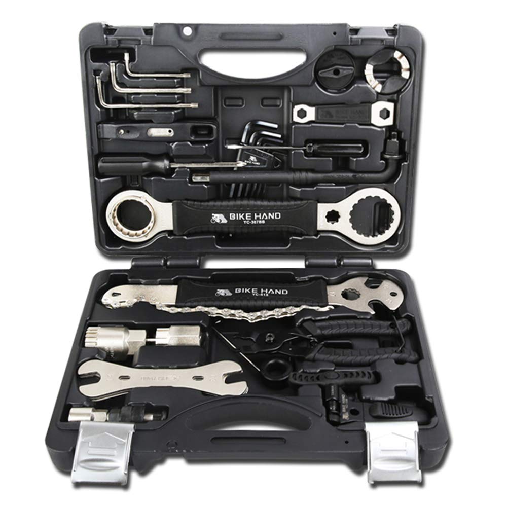 Premium Bike Tool Kit - 18-in-1 Multi-Function Bicycle Repair Set for Road & MTB - Complete Cycling Maintenance Equipment with Pouch - Perfect for Home Repairs, Trailside Fixes & Professional Bike Shops