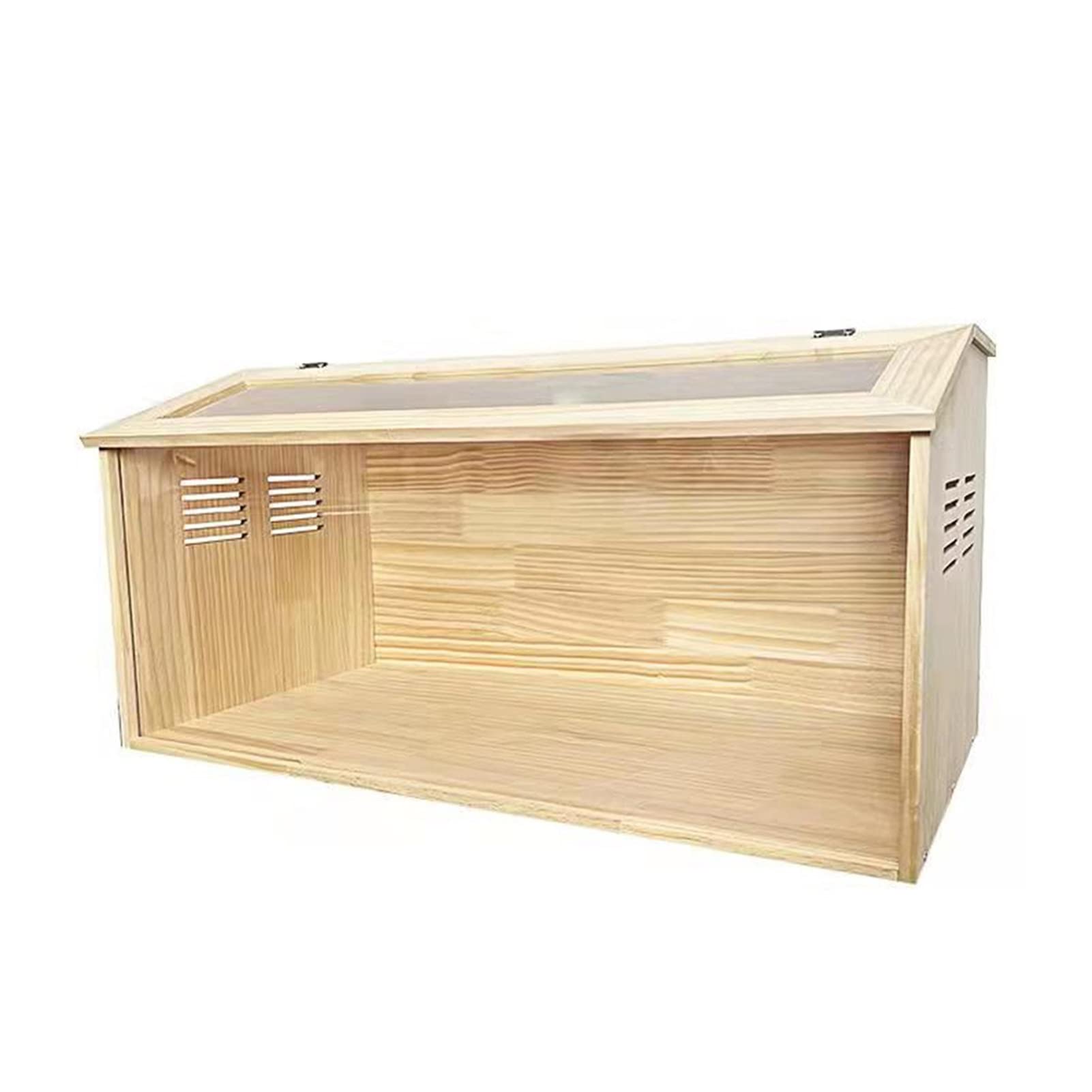 Premium Wooden Breeding Box & Clear Acrylic Reptile Terrarium - Small Animal Habitat for Rutin Chickens, Hamsters, Hedgehogs, Lizards & Tortoises | Ideal for Pet Climbing, Feeding & Natural Habitat Simulation