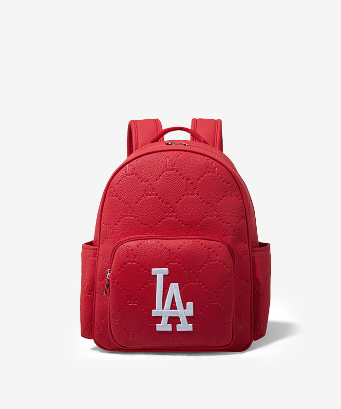 MLB Los Angeles Dodgers Genuine Leather Baseball Backpack for Men & Women - Perfect for Sports, School, Travel & Game Day