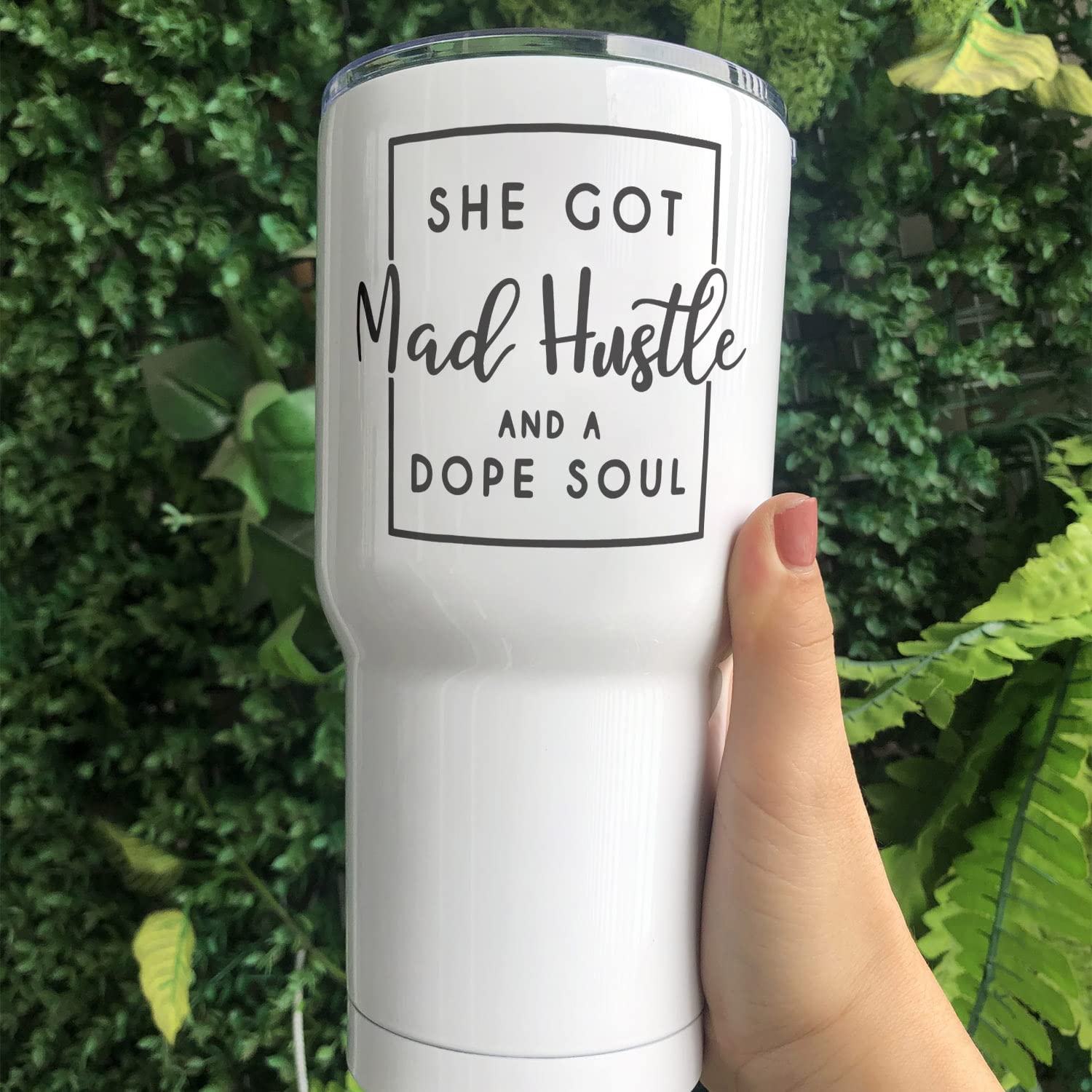 30oz Stainless Steel Insulated Travel Tumbler - Boss Tumbler with Motivational Quote, Dope Soul Design, Keeps Drinks Hot/Cold for Hours - Perfect for Coffee, Tea, Office, Gym & Outdoor Activities