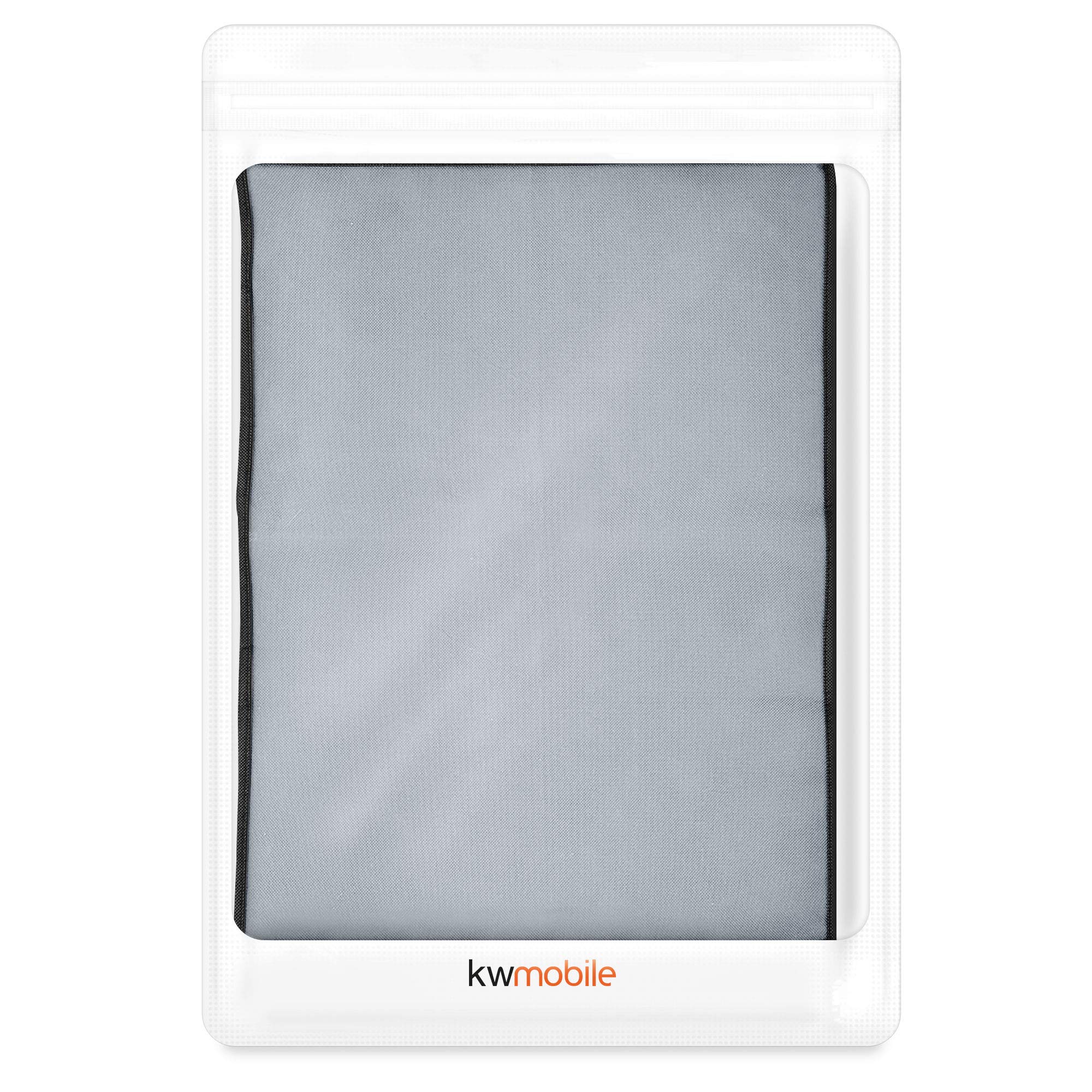 kwmobile 27-28 Inch Monitor Dust Cover - Light Grey Screen Protector for Computer Monitors | Perfect for Home Office, Gaming Setup & Workspace Protection