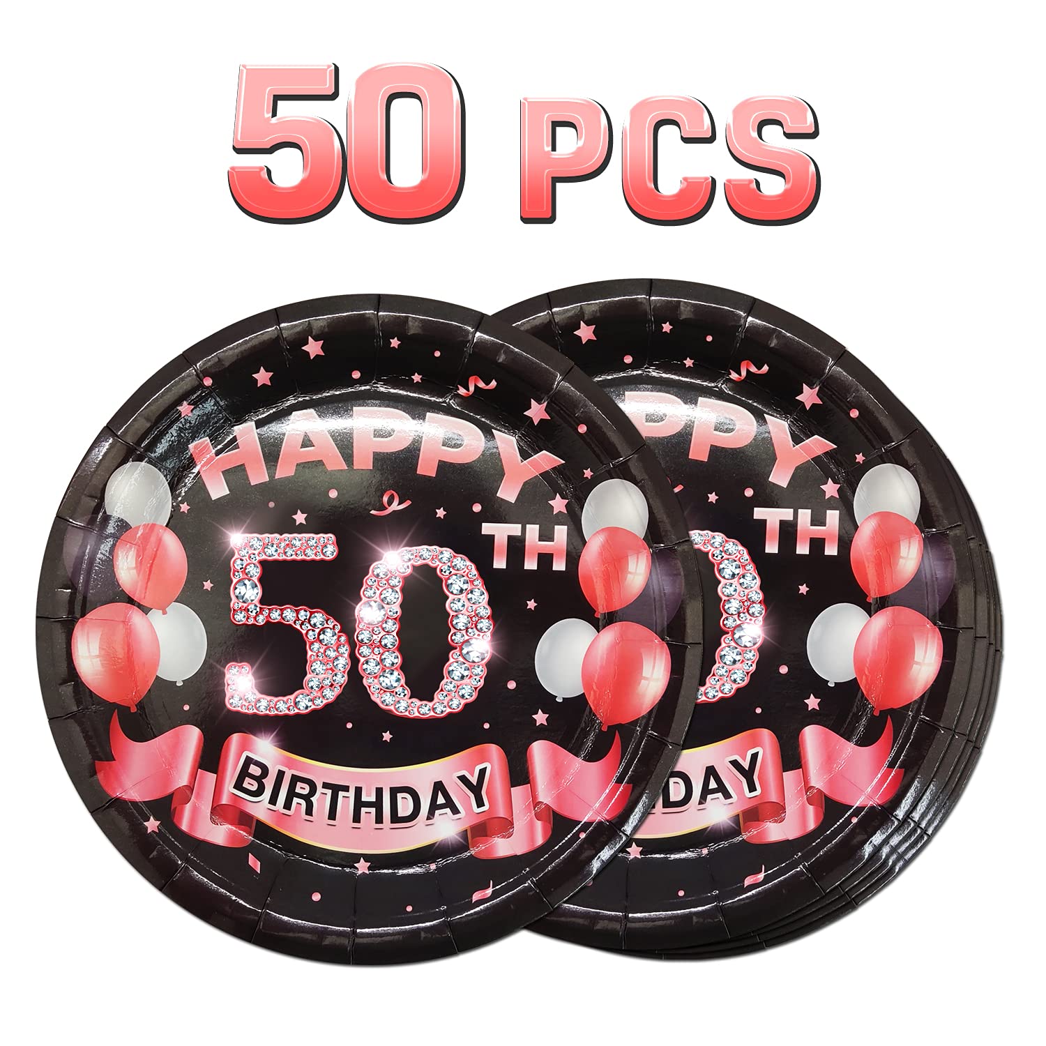 50th Birthday Party Plates - 9