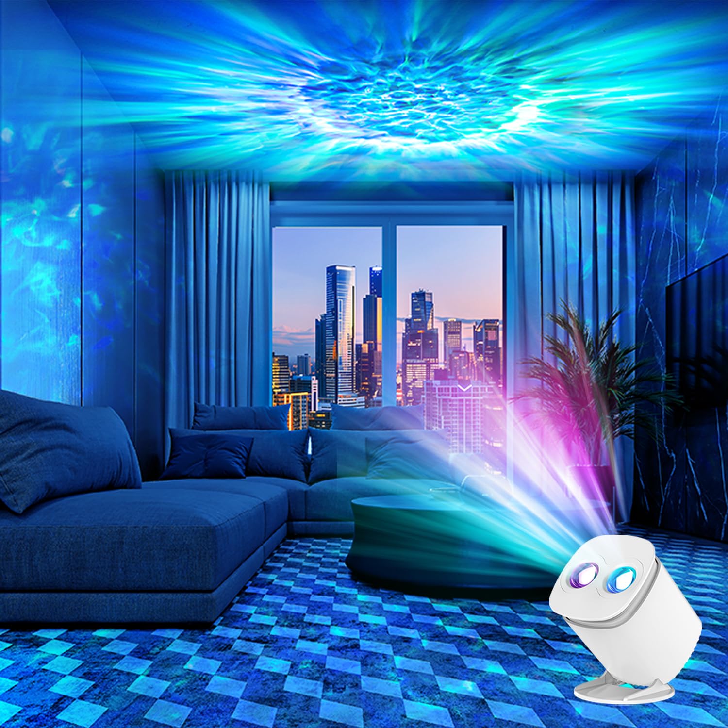 Galaxy Projector Night Light with Sunset Lamp - Remote Control & Timer for Bedroom, Kids & Adults - Perfect for Relaxation, Meditation & Room Decor Gift