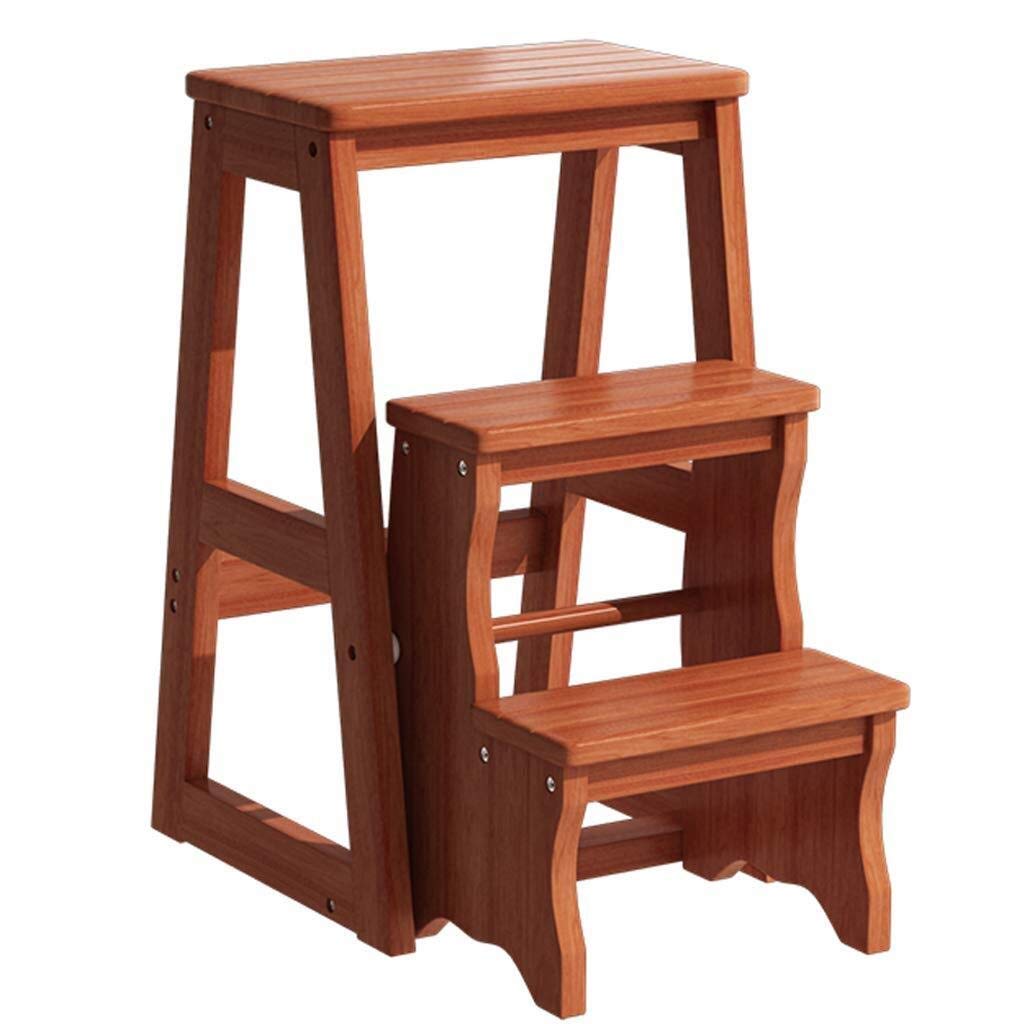 3-Step Foldable Stool Ladder for Indoor Use - Non-Slip Pedal Step Stool with Safety Platform, Multi-Functional Climbing Stool for Kitchen, Bathroom, Bedroom Storage and Household Chores