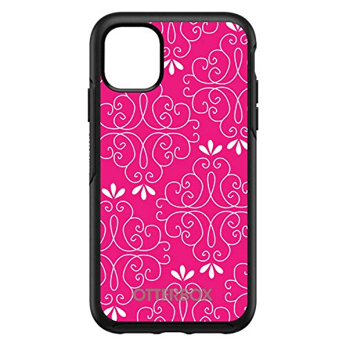 Neon Pink White Floral