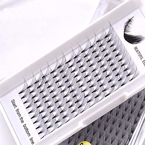 HBZGTLAD 3D/5D/6D/7D/9D/10D/20D Volume Eyelash Extensions - Short Stem Premade Fans in C/D Curl (0.05-0.07mm Mink Lashes) - 14mm Length for Natural & Dramatic Look | Perfect for Bridal, Party & Everyday Wear
