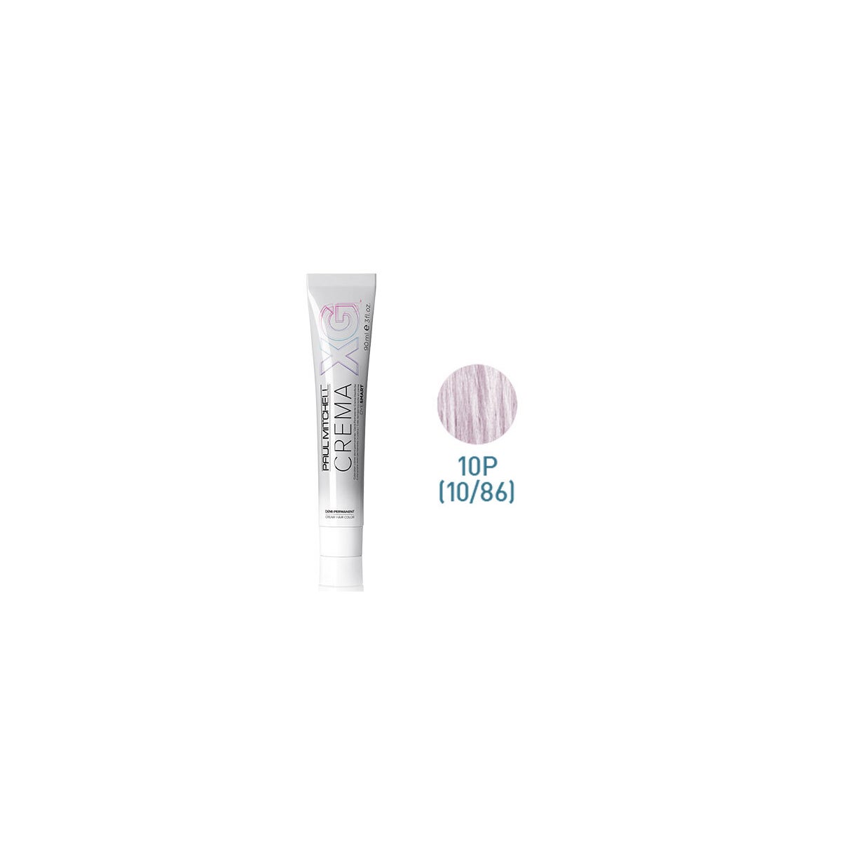 Crema XG Demi 10P Color - Professional Hair Color Cream for Salon & Home Use - Perfect for Highlights, Balayage, and Gray Coverage