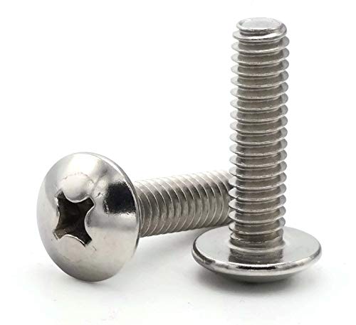 Phillips Truss Head Machine Screws 18-8 Stainless Steel 1/4