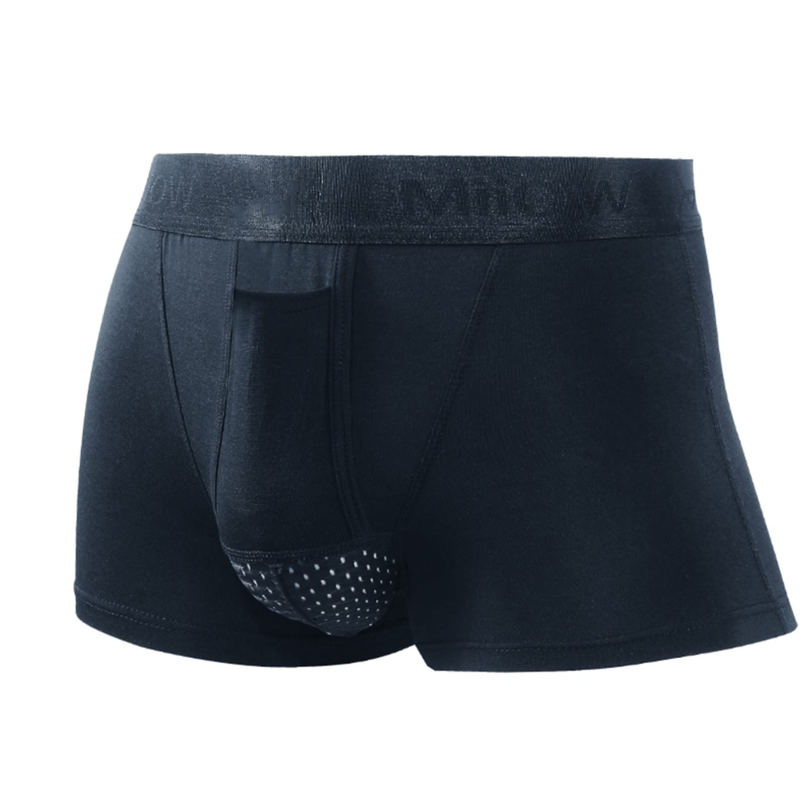 **Men's Soft Modal Blend Boxer Briefs - Breathable Comfort Underwear with Fly & Mesh Lining - Perfect for Workout, Travel & Everyday Wear**